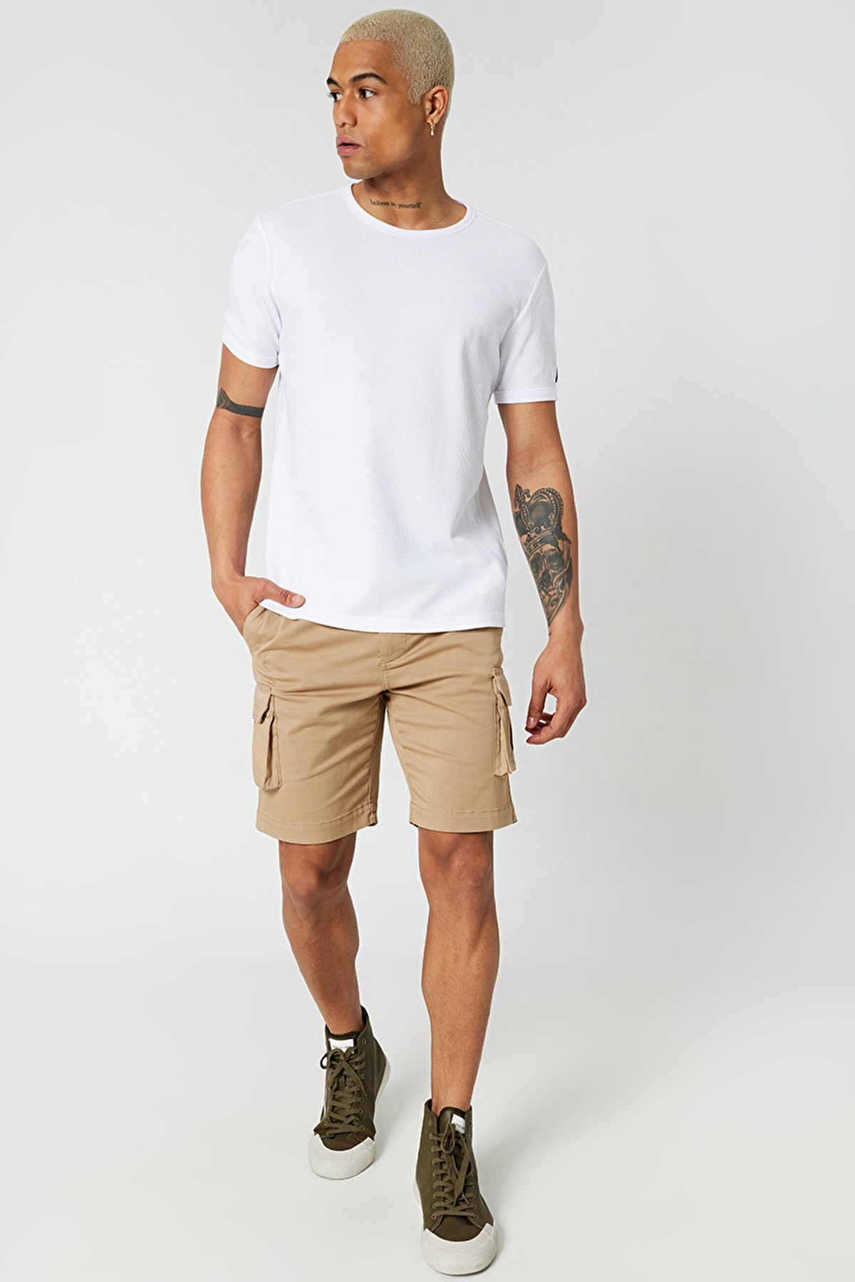 Loft Regular Fit Erkek Tişört LF2029027 Beyaz