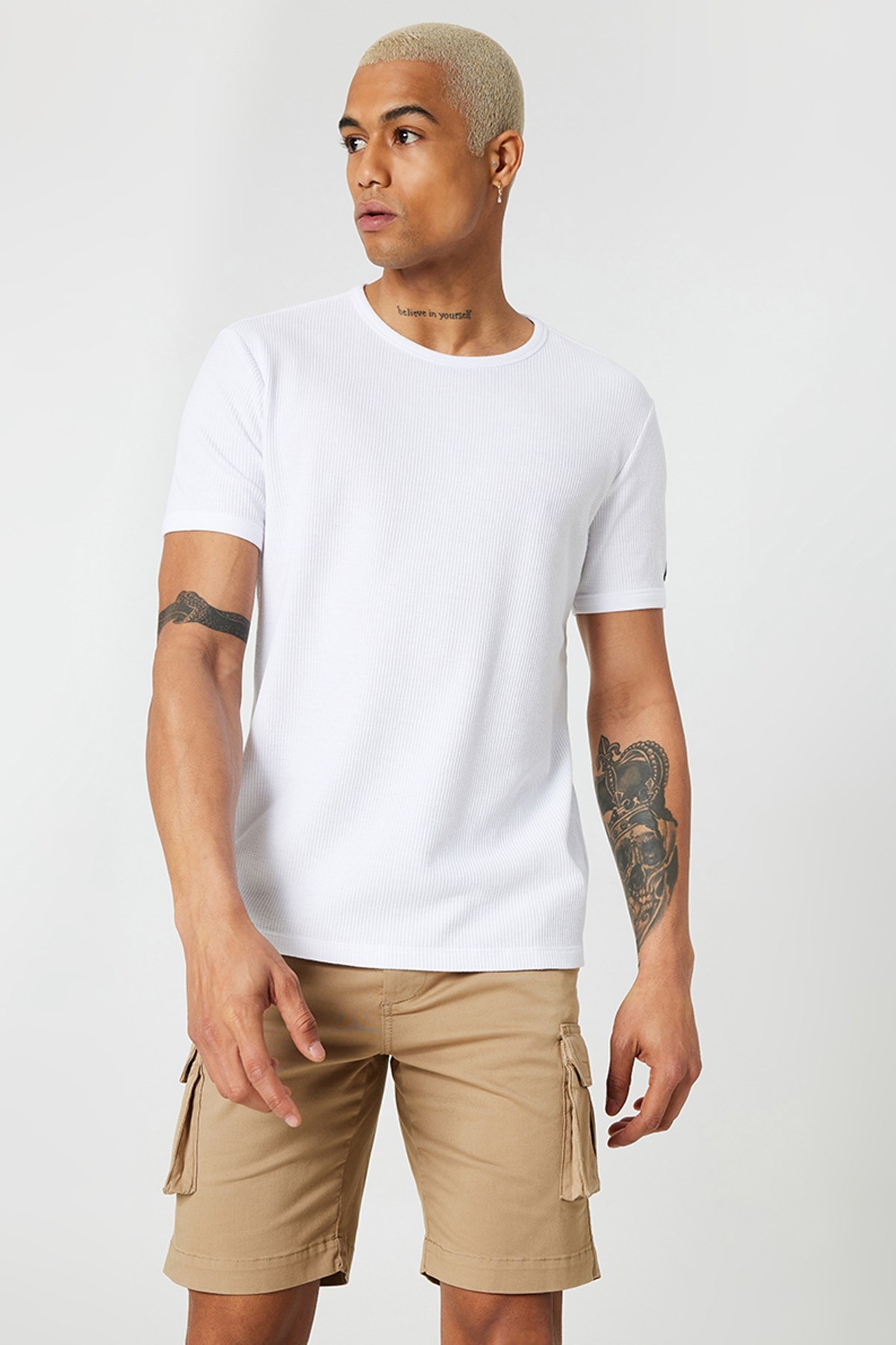 Loft Regular Fit Erkek Tişört LF2029027 Beyaz