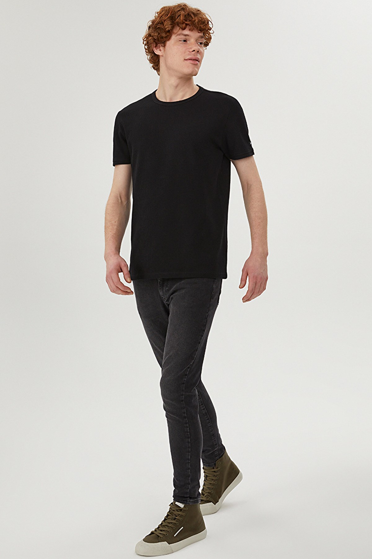 Loft Regular Fit Erkek Tişört LF2029027 Siyah