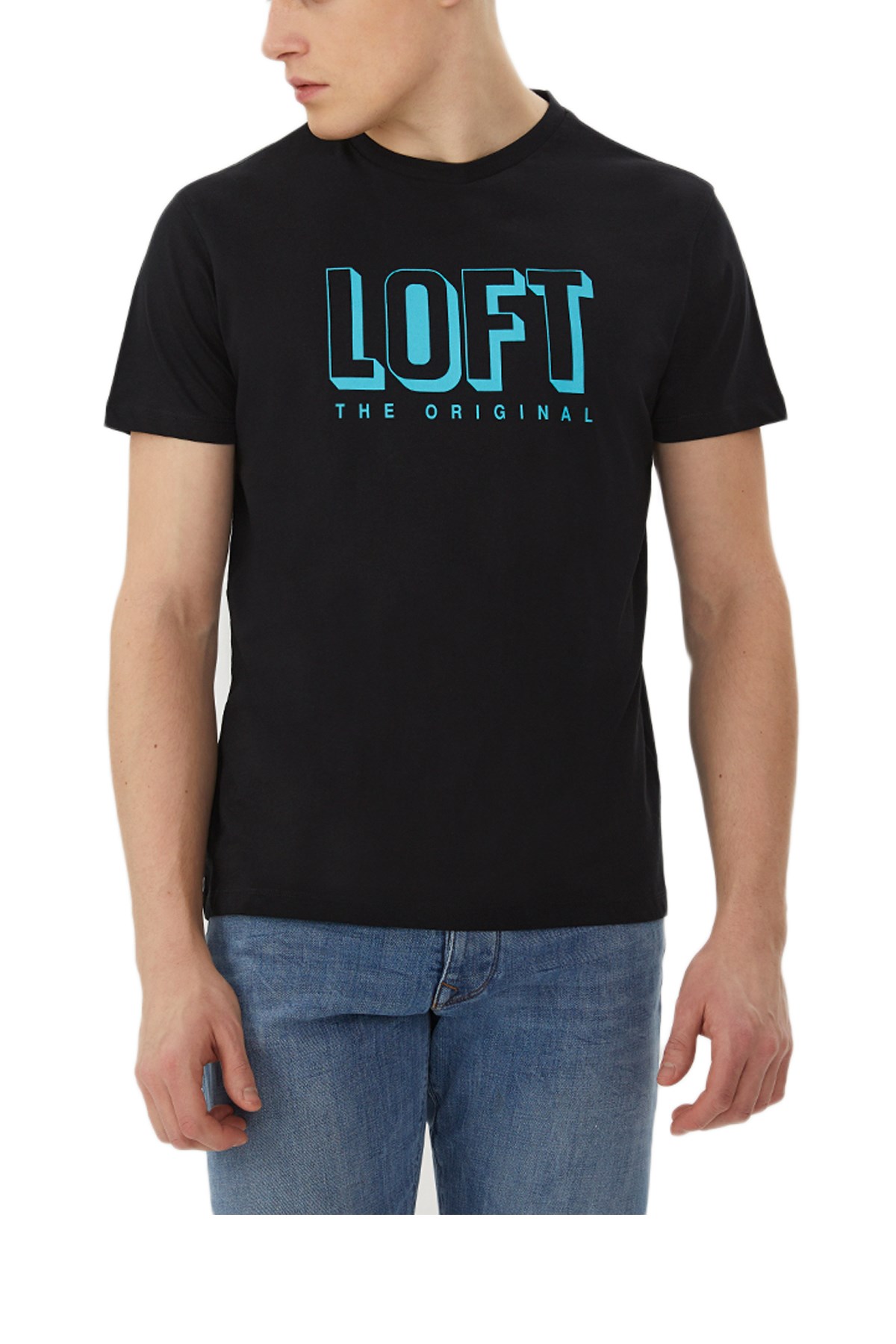 Loft Erkek Tişört LF2029073 Siyah