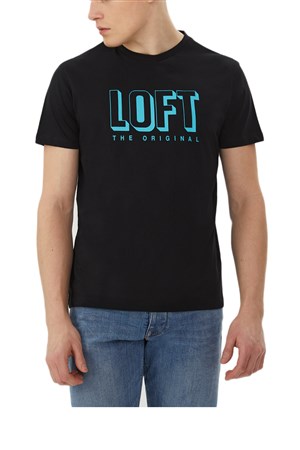 Loft Erkek Tişört LF2029073 Siyah