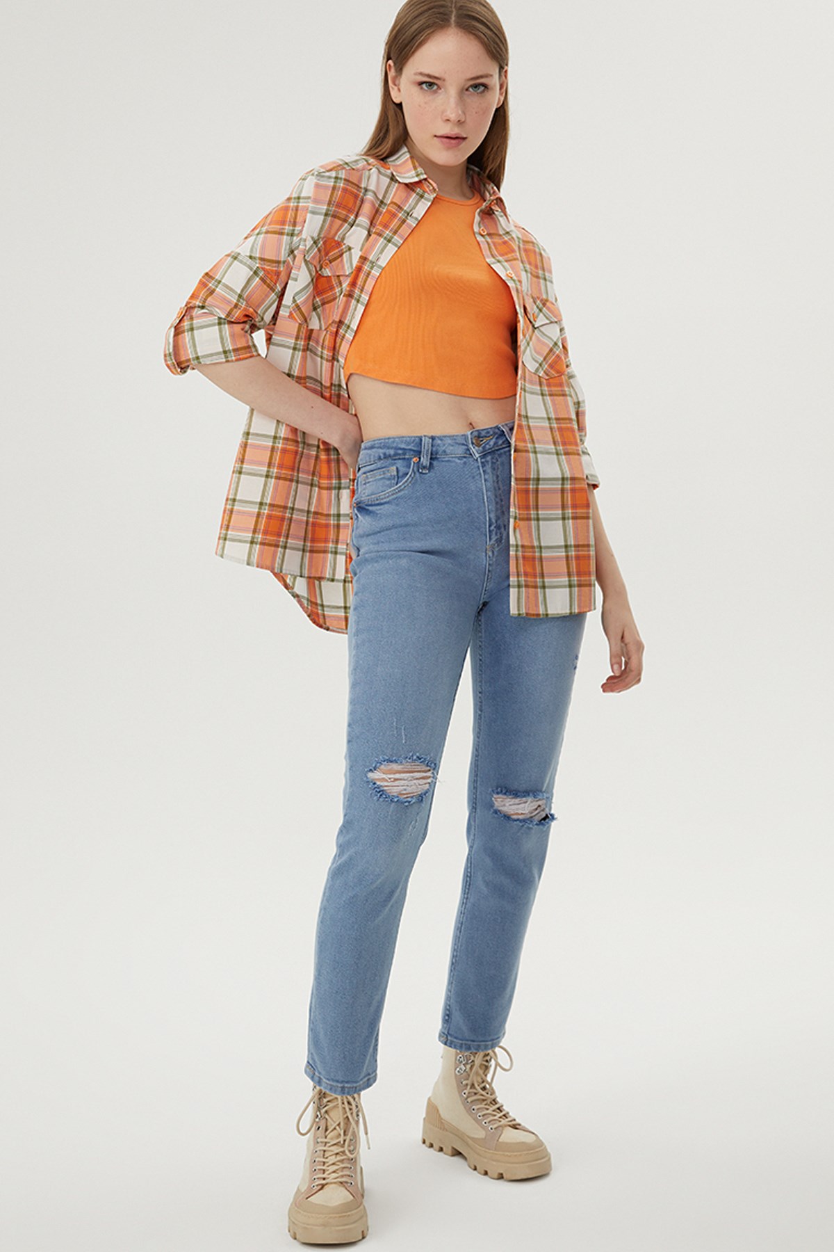 Loft Girlfriend Tessa Light Kadın Jean Pantolon LF2029095 Standart