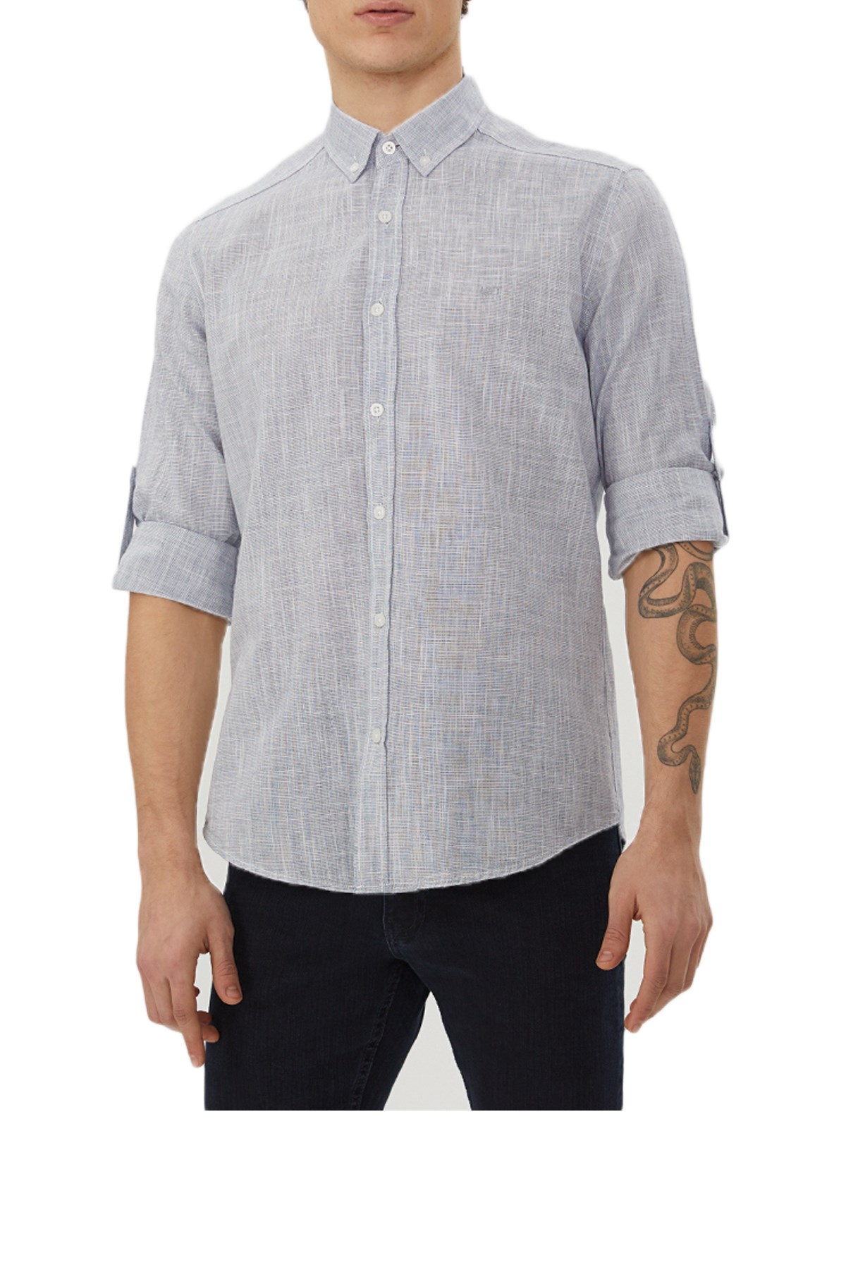 Loft Erkek Gömlek LF2029097 Mavi