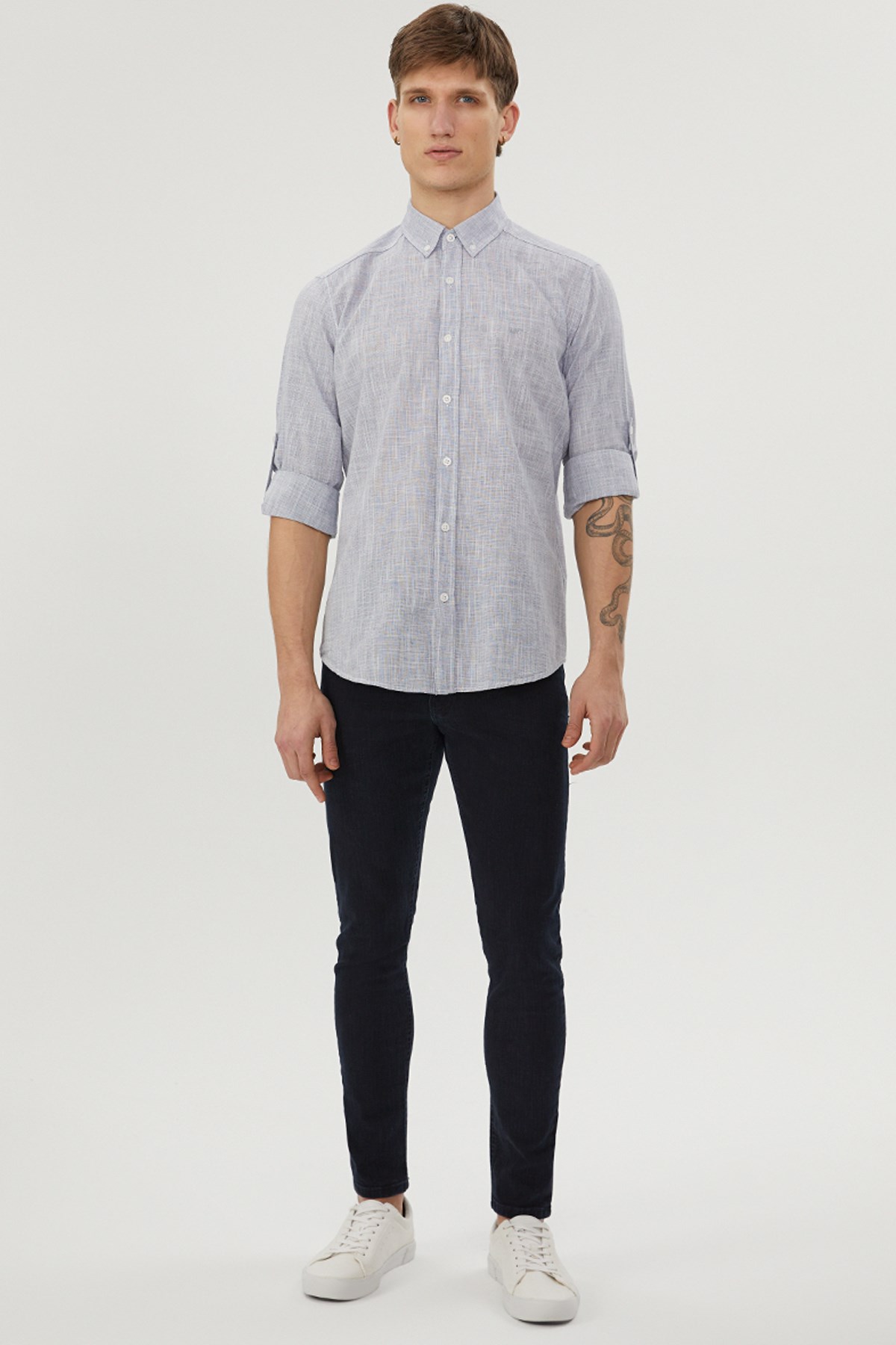 Loft Erkek Gömlek LF2029097 Mavi