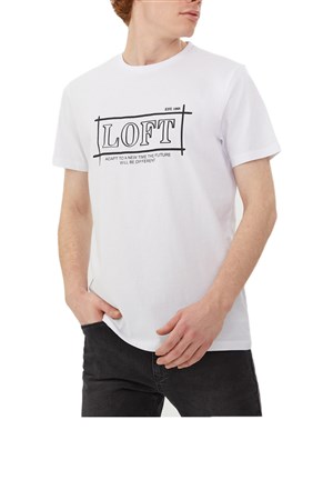 Loft Erkek Tişört LF2029232 Beyaz