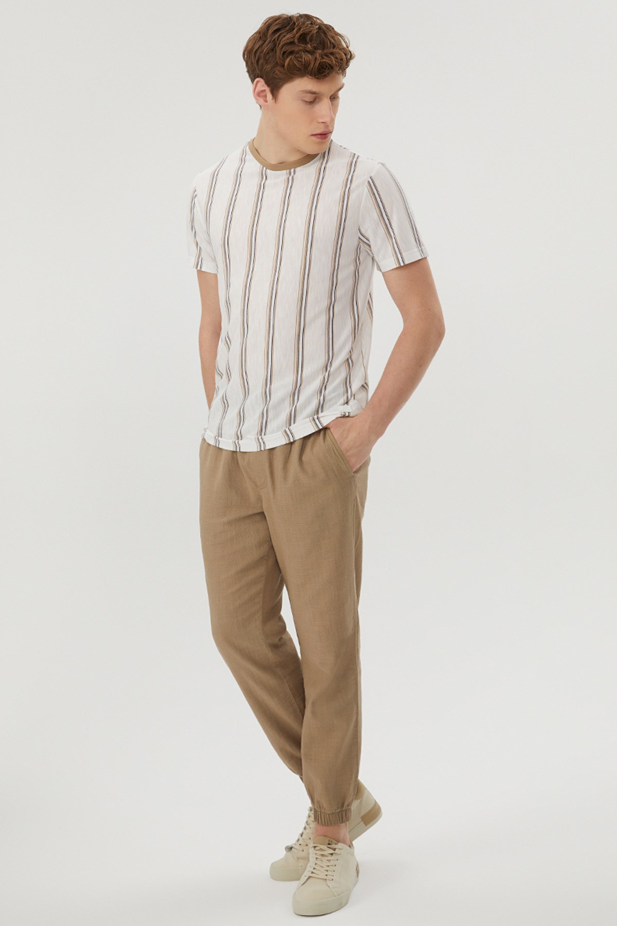 Loft KırıkBeyaz Erkek Tişört LF2029236 Beyaz