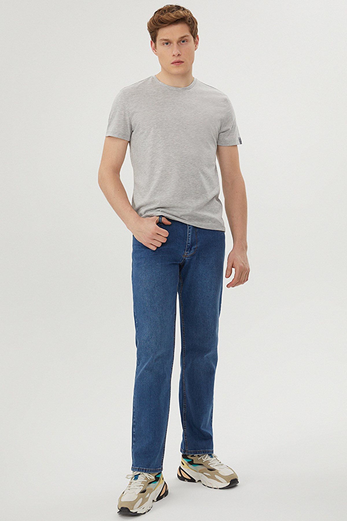 Loft Regular Fit Erkek Tişört LF2029278 Gri