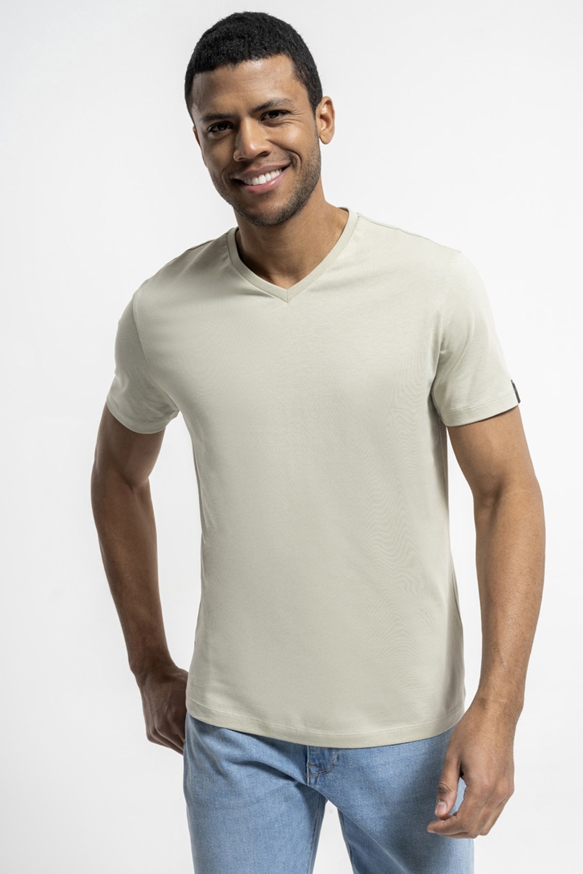 Loft Regular Fit Erkek Tişört LF2029279 Krem
