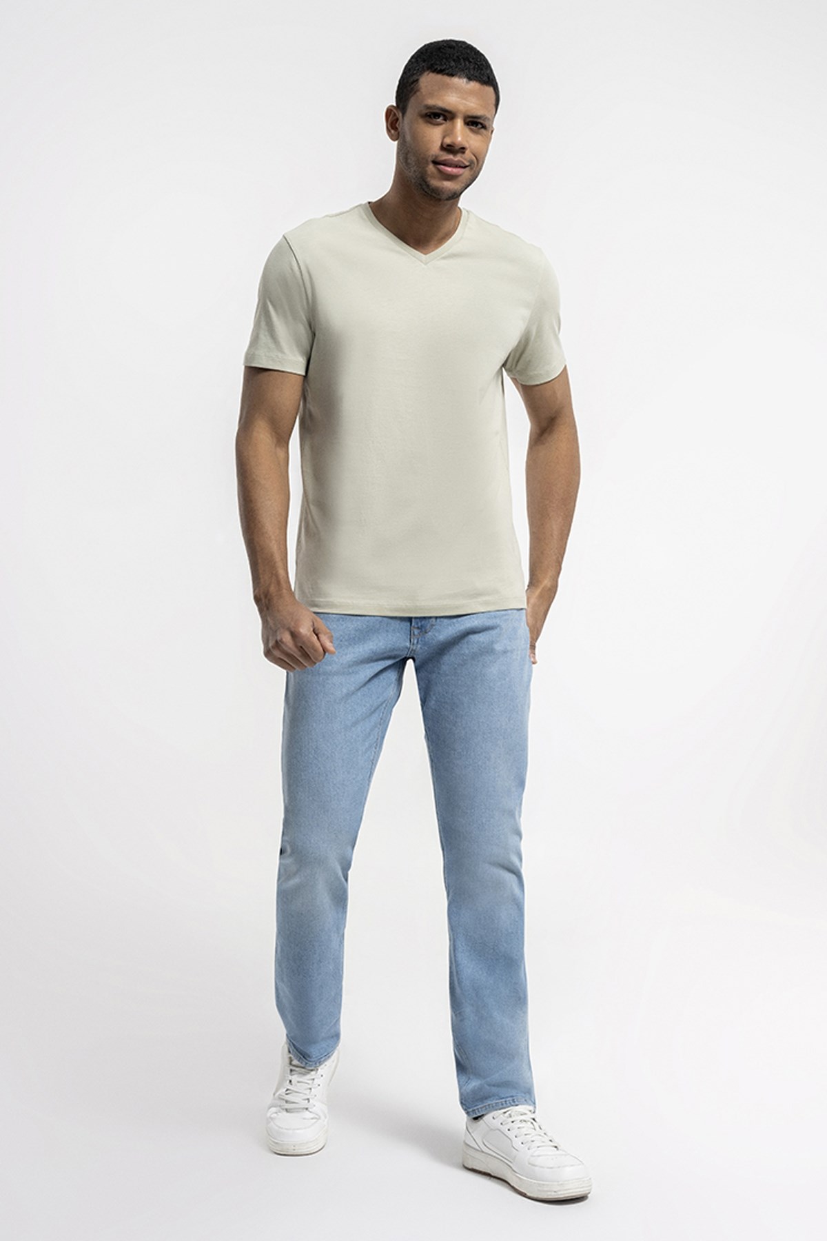 Loft Regular Fit Erkek Tişört LF2029279 Krem