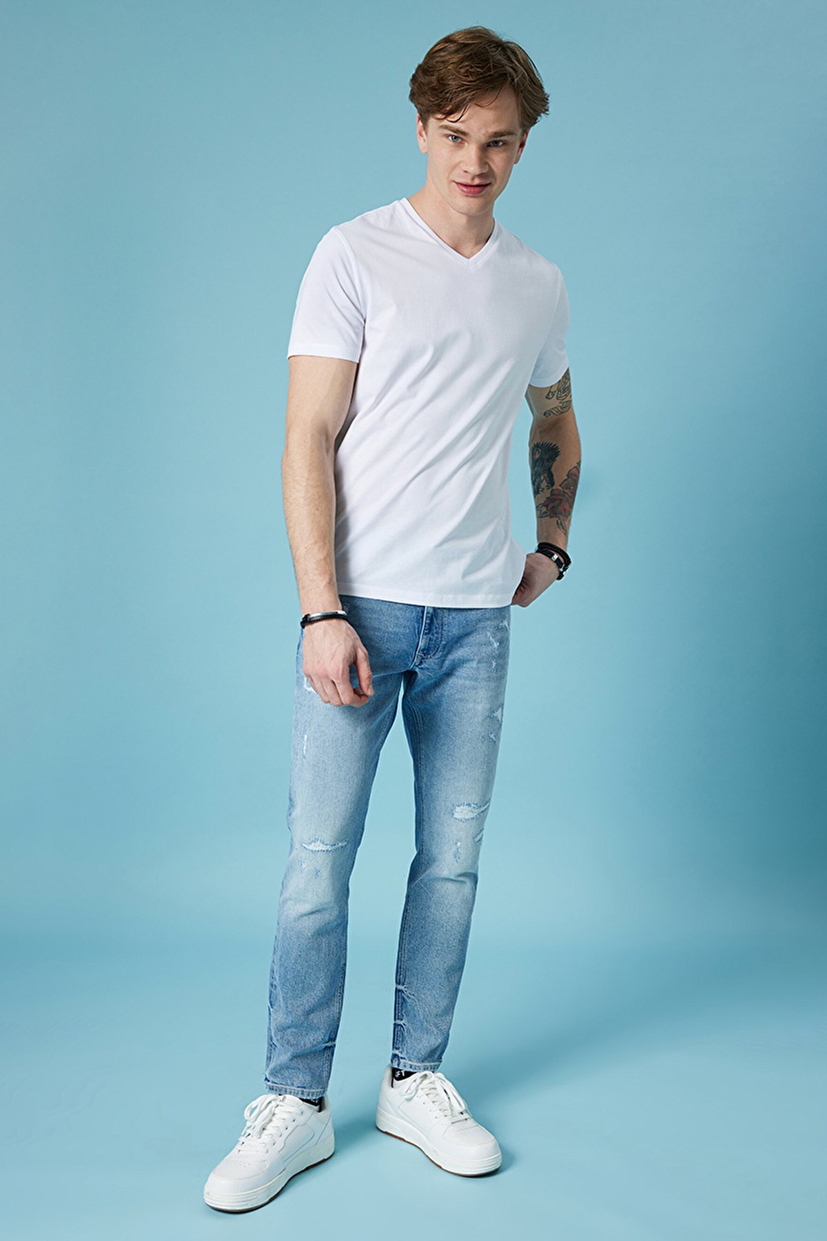 Loft Regular Fit Erkek Tişört LF2029279 Beyaz