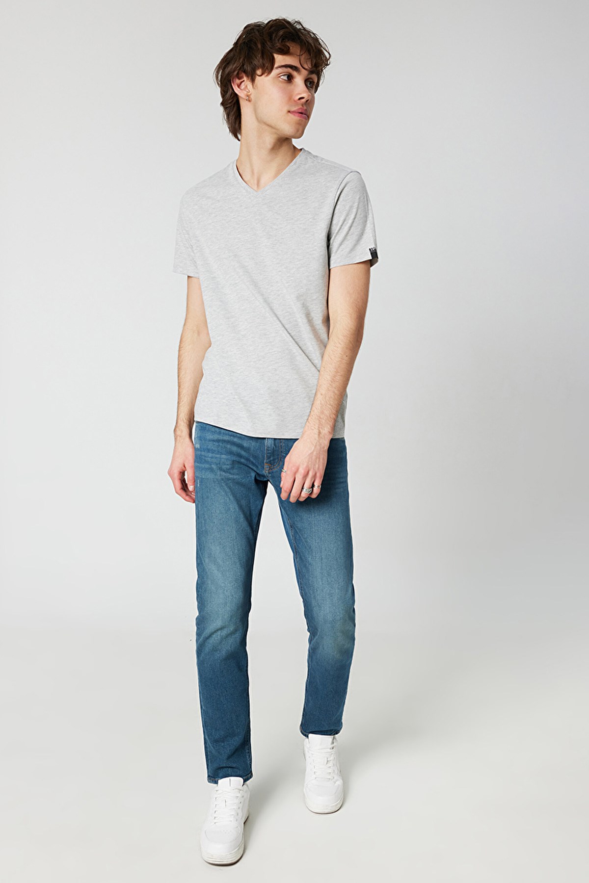 Loft Regular Fit Erkek Tişört LF2029279 Gri