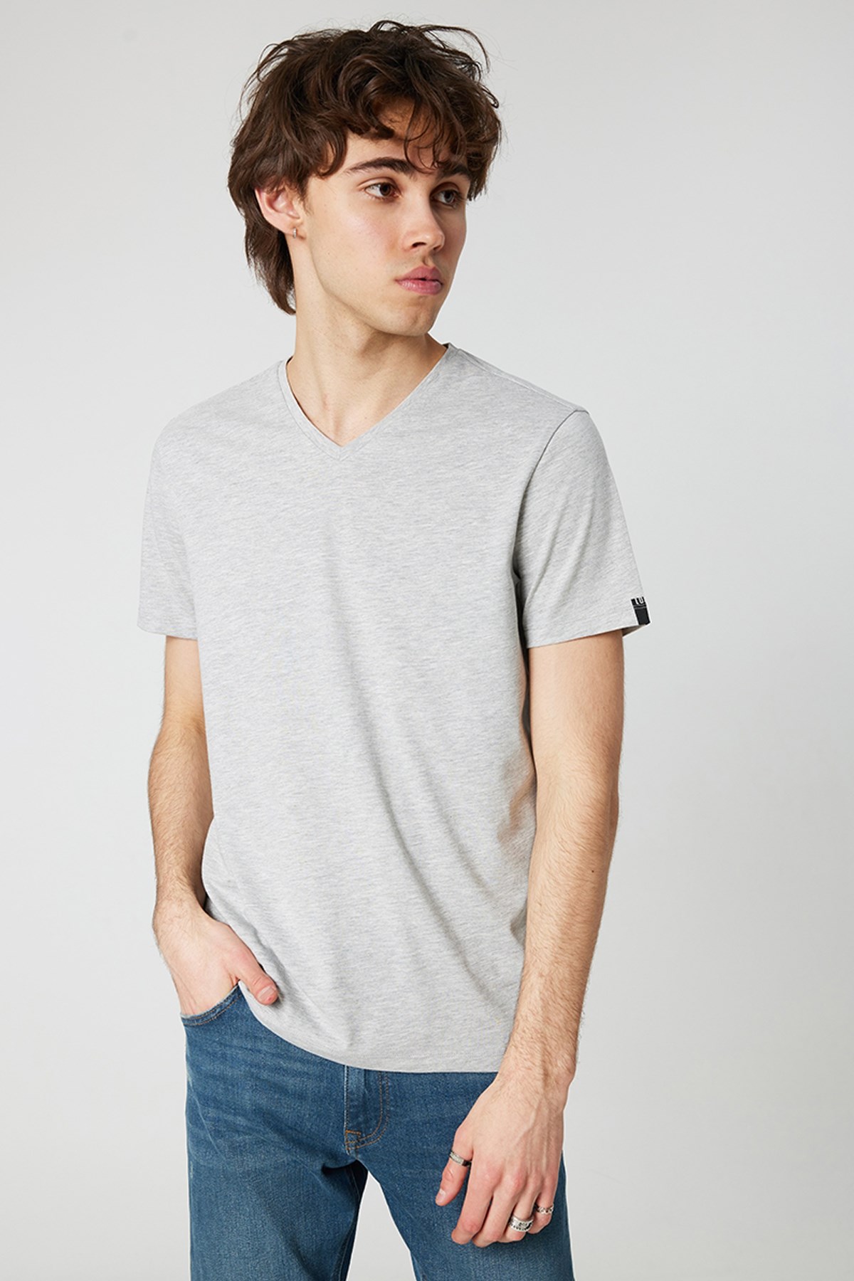 Loft Regular Fit Erkek Tişört LF2029279 Gri