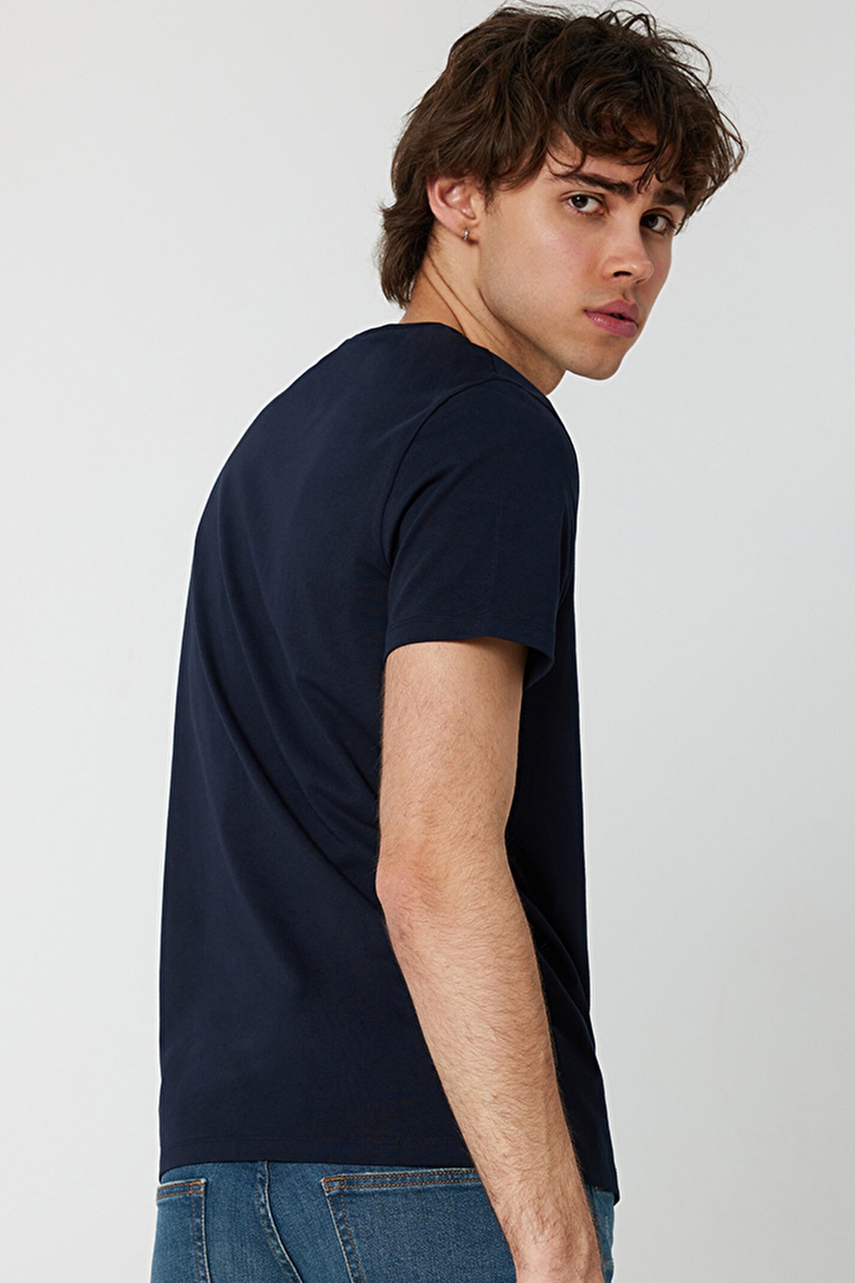 Loft Regular Fit Erkek Tişört LF2029279 Lacivert