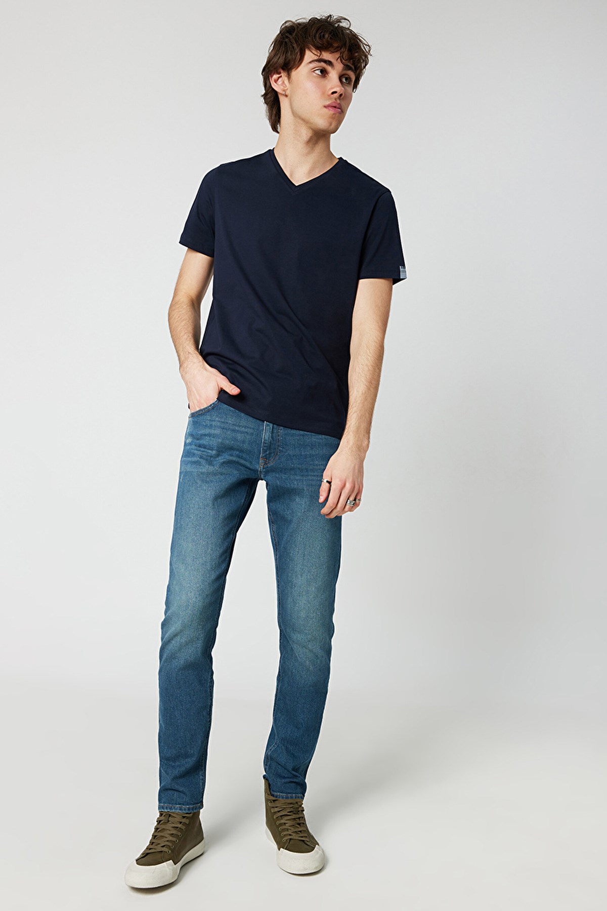 Loft Regular Fit Erkek Tişört LF2029279 Lacivert