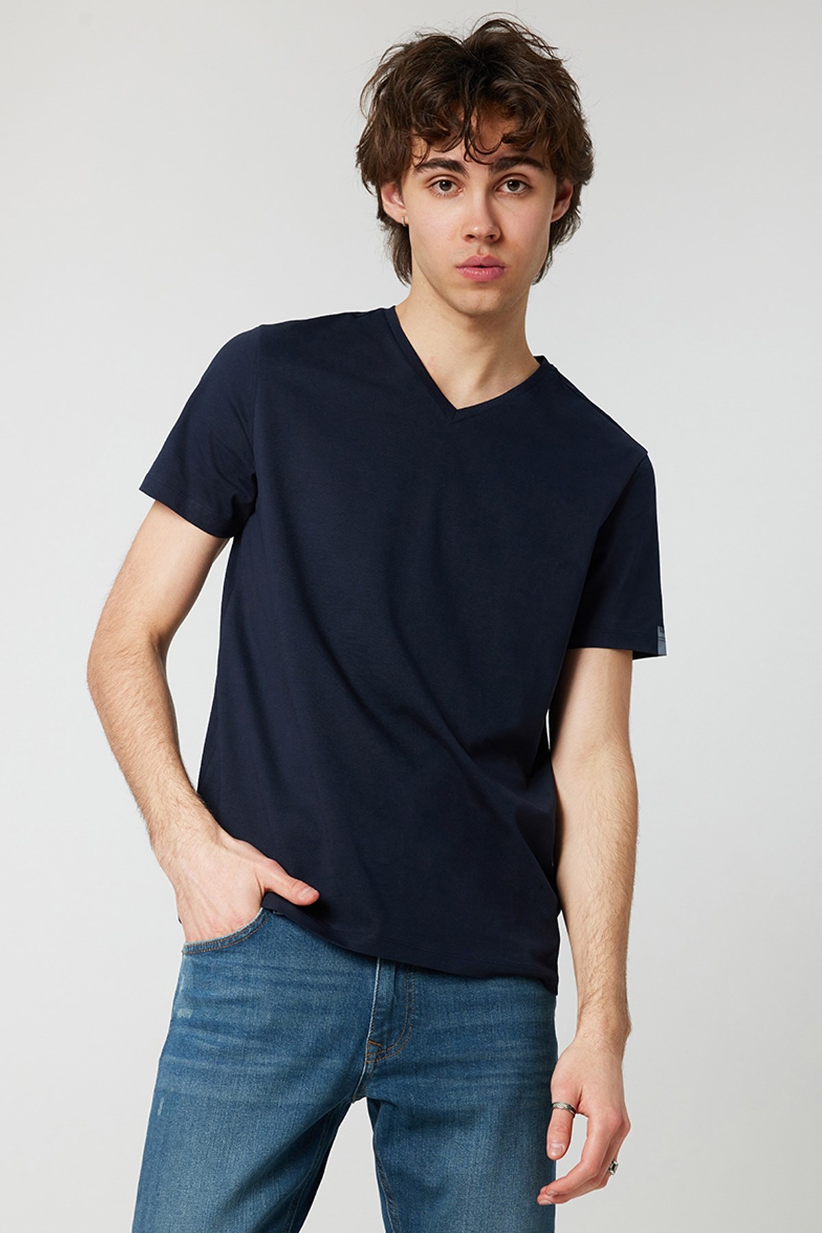 Loft Regular Fit Erkek Tişört LF2029279 Lacivert