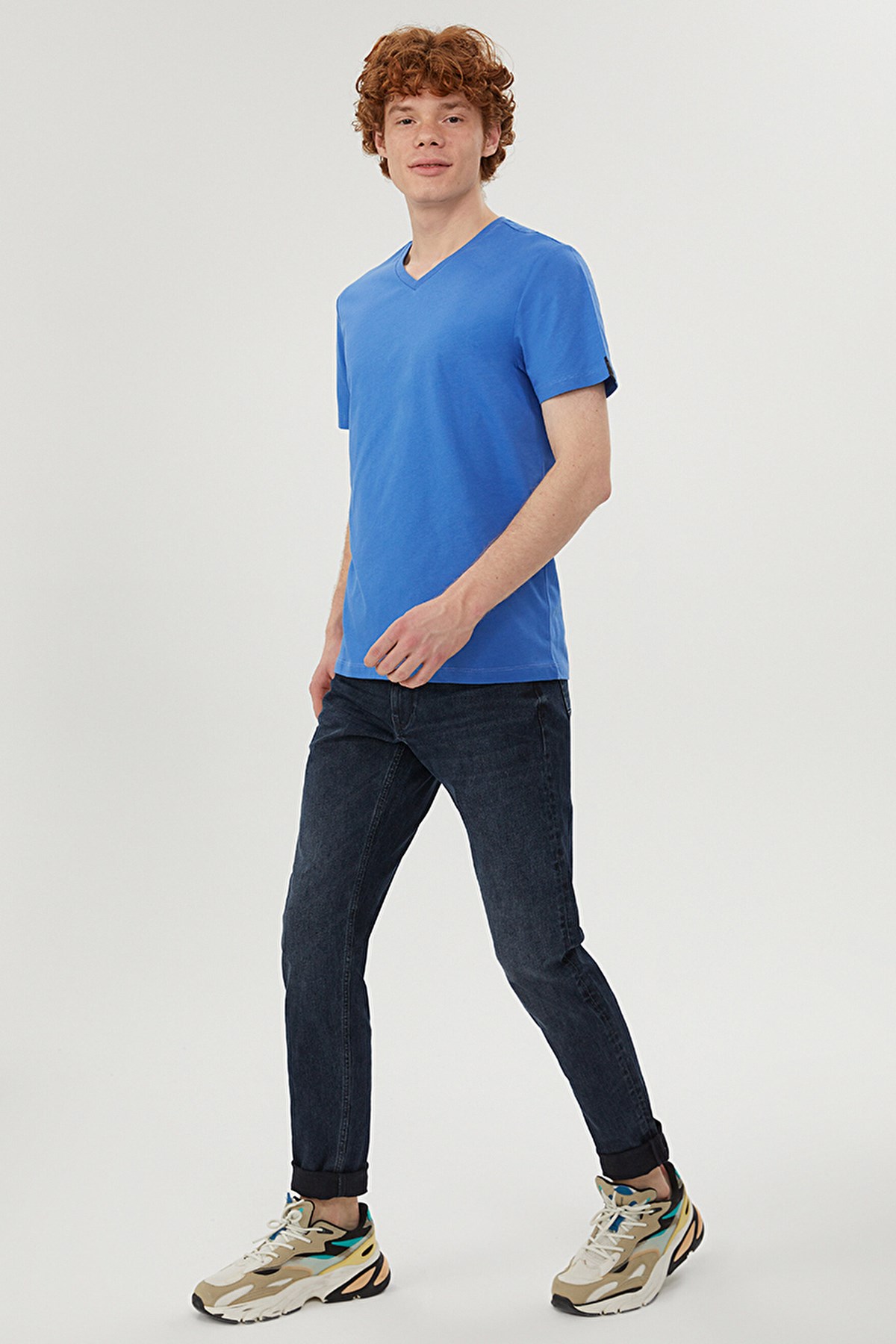 Loft Regular Fit Erkek Tişört LF2029279 Mavi