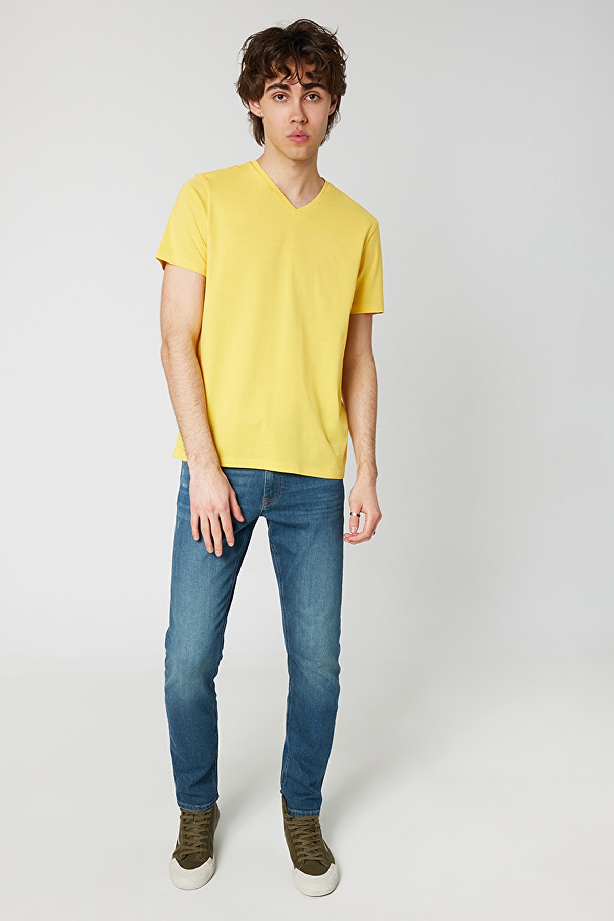 Loft Regular Fit Erkek Tişört LF2029279 Sarı