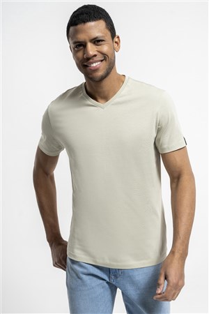 Loft Regular Fit Erkek Tişört LF2029279 Krem
