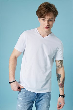 Loft Regular Fit Erkek Tişört LF2029279 Beyaz