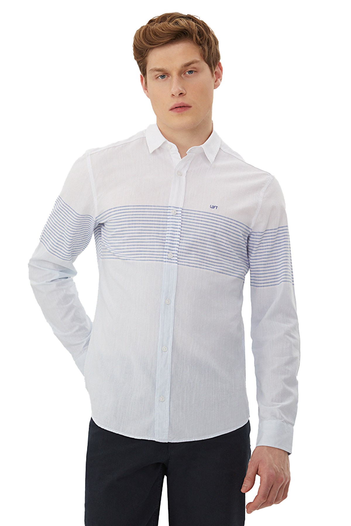 Loft Erkek Gömlek LF2029304 Mavi
