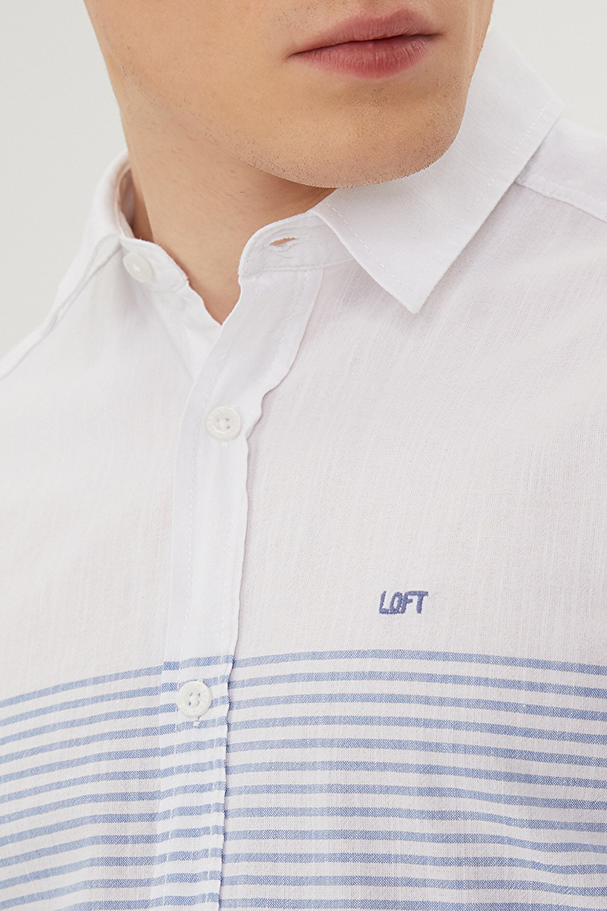 Loft Erkek Gömlek LF2029304 Mavi