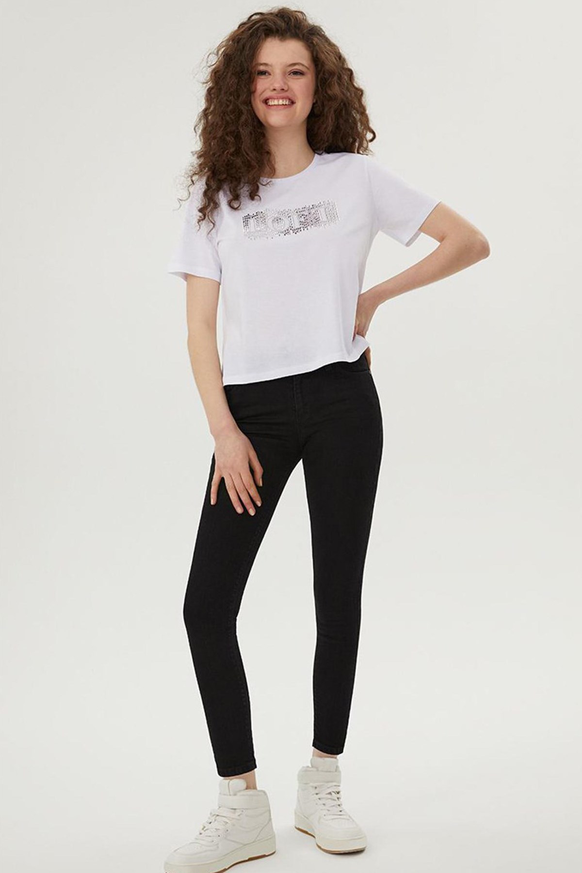 Loft Nicole Mary Black Kadın Jean Pantolon LF2029439 Standart