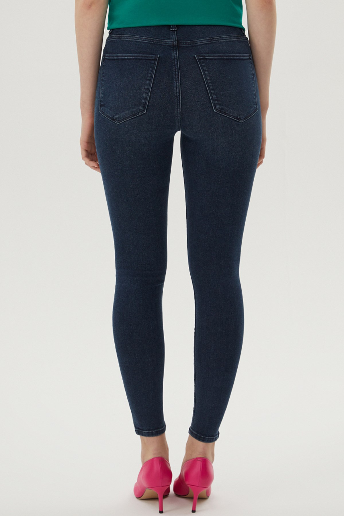Loft Nicole Mary Blue Black Kadın PantolonLF2029456 Standart