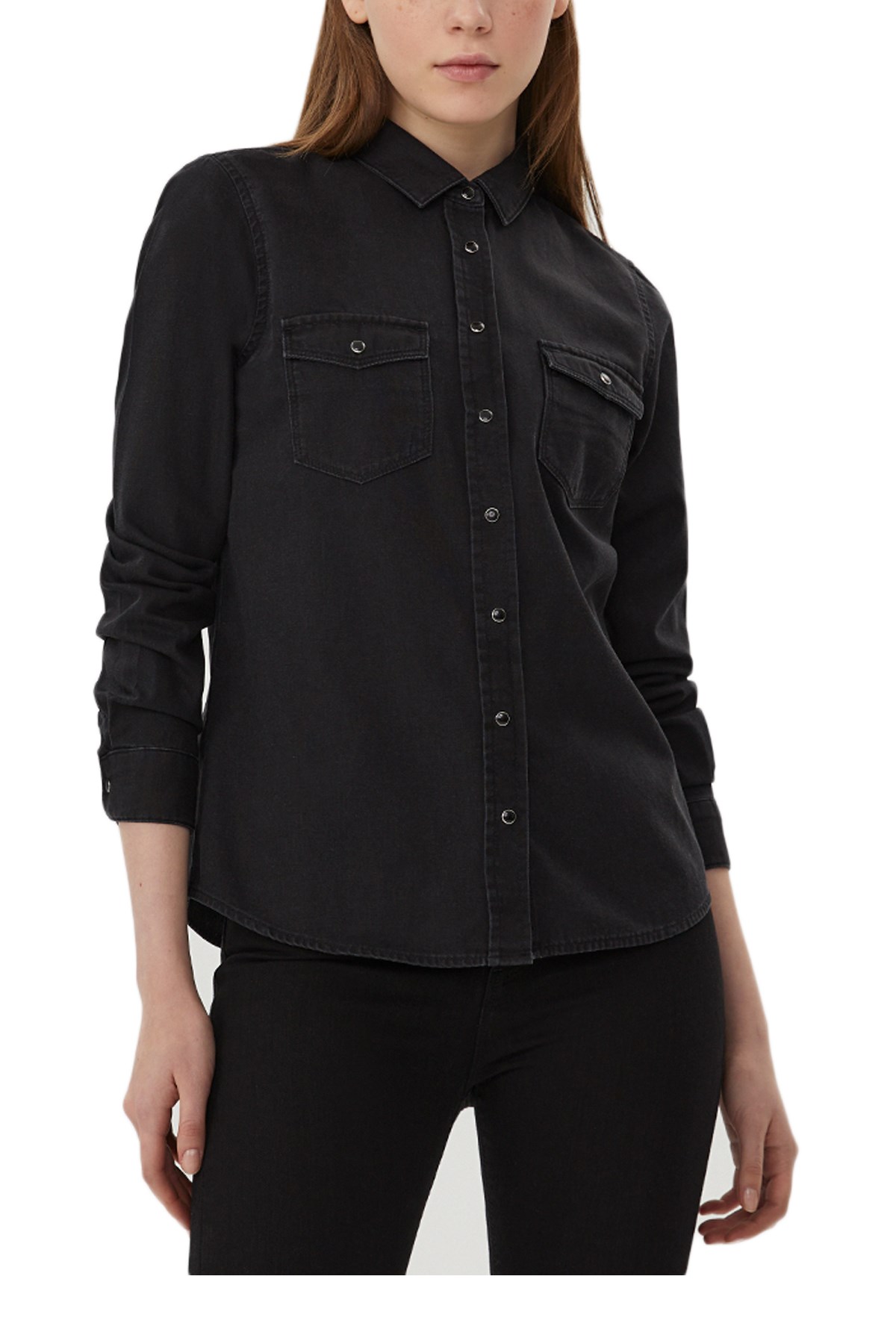 Loft  Freya Black Kadın Kot GömlekLF2029520 Standart