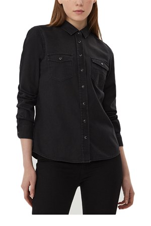 Loft Freya Black Kadın Kot GömlekLF2029520