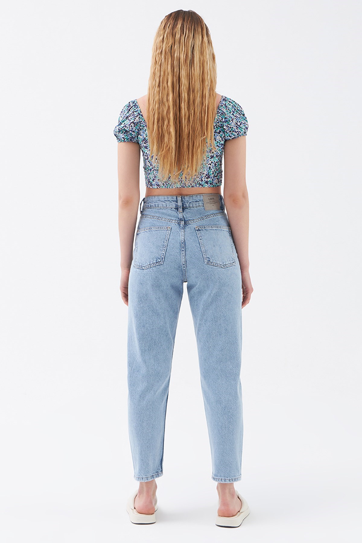 Loft Mom Jeans JESIL Light Kadın Pantolon LF2029582 Mavi