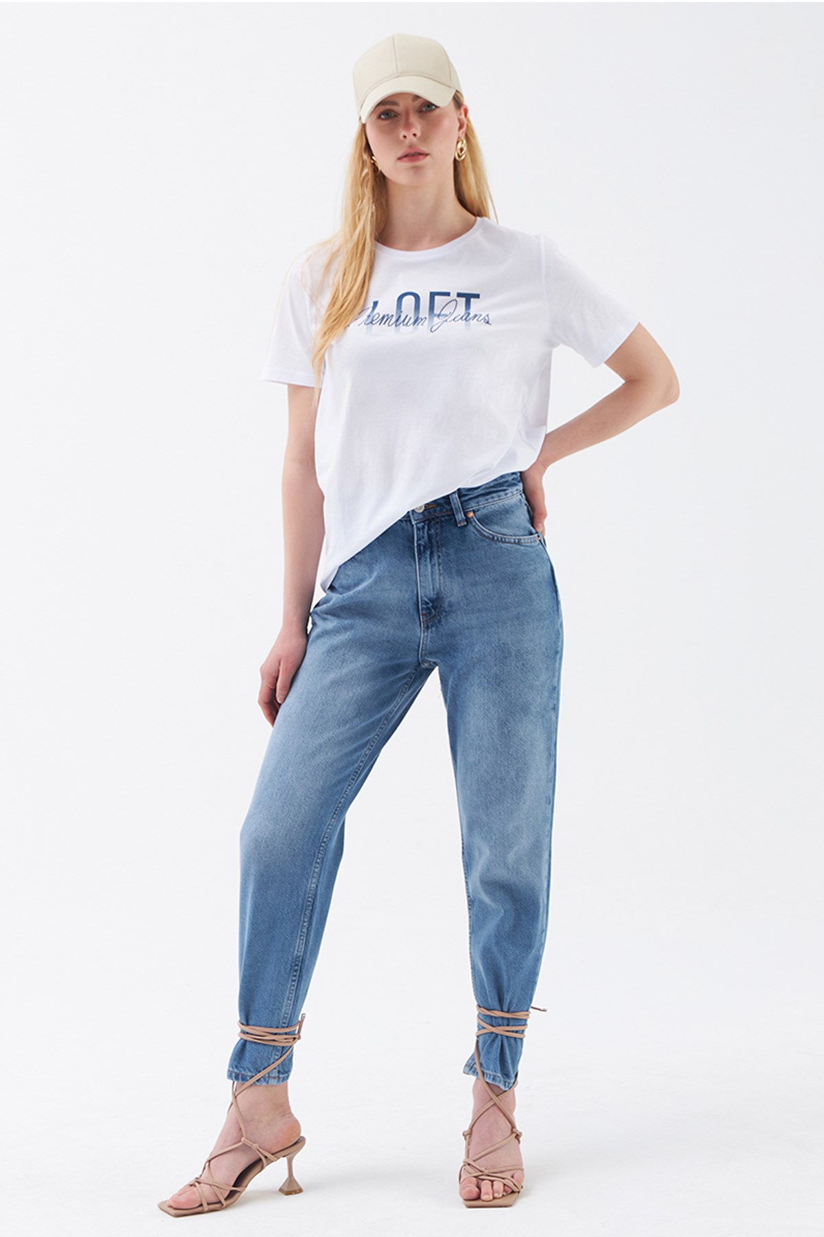 Loft Mom Jeans JESIL Mid Kadın Pantolon LF2029583 Standart