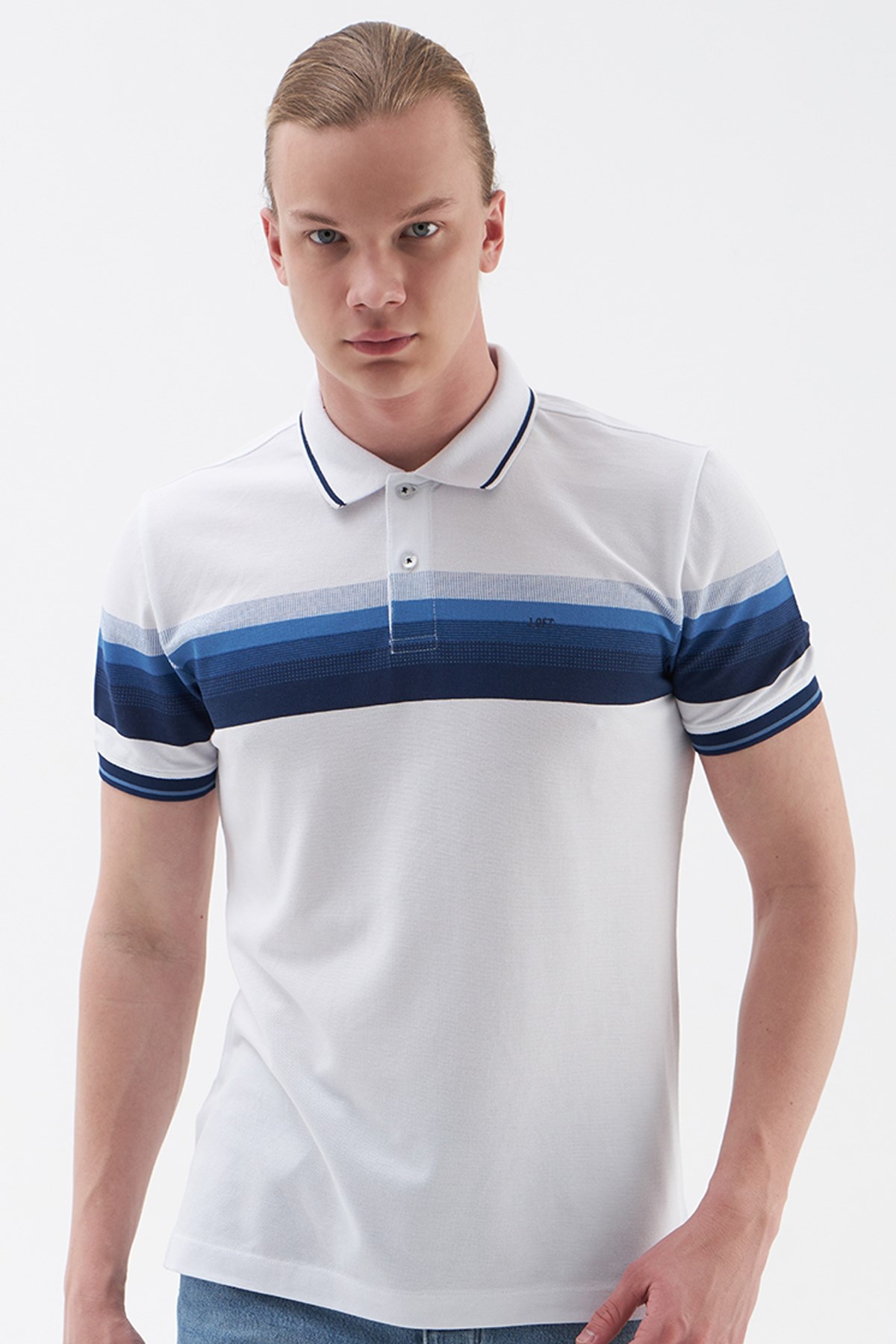Loft Erkek Polo Yaka Tişört LF2029677 Beyaz