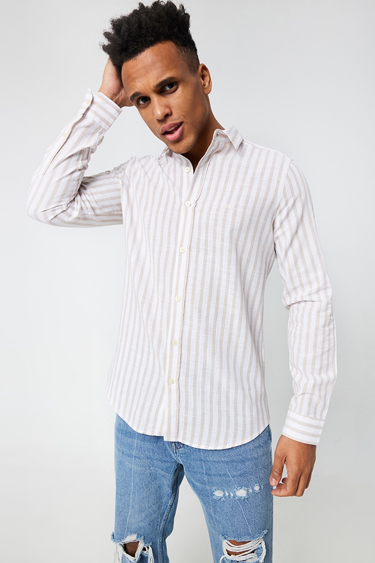 Loft Regular Fit Erkek Gömlek LF2029706 Bej