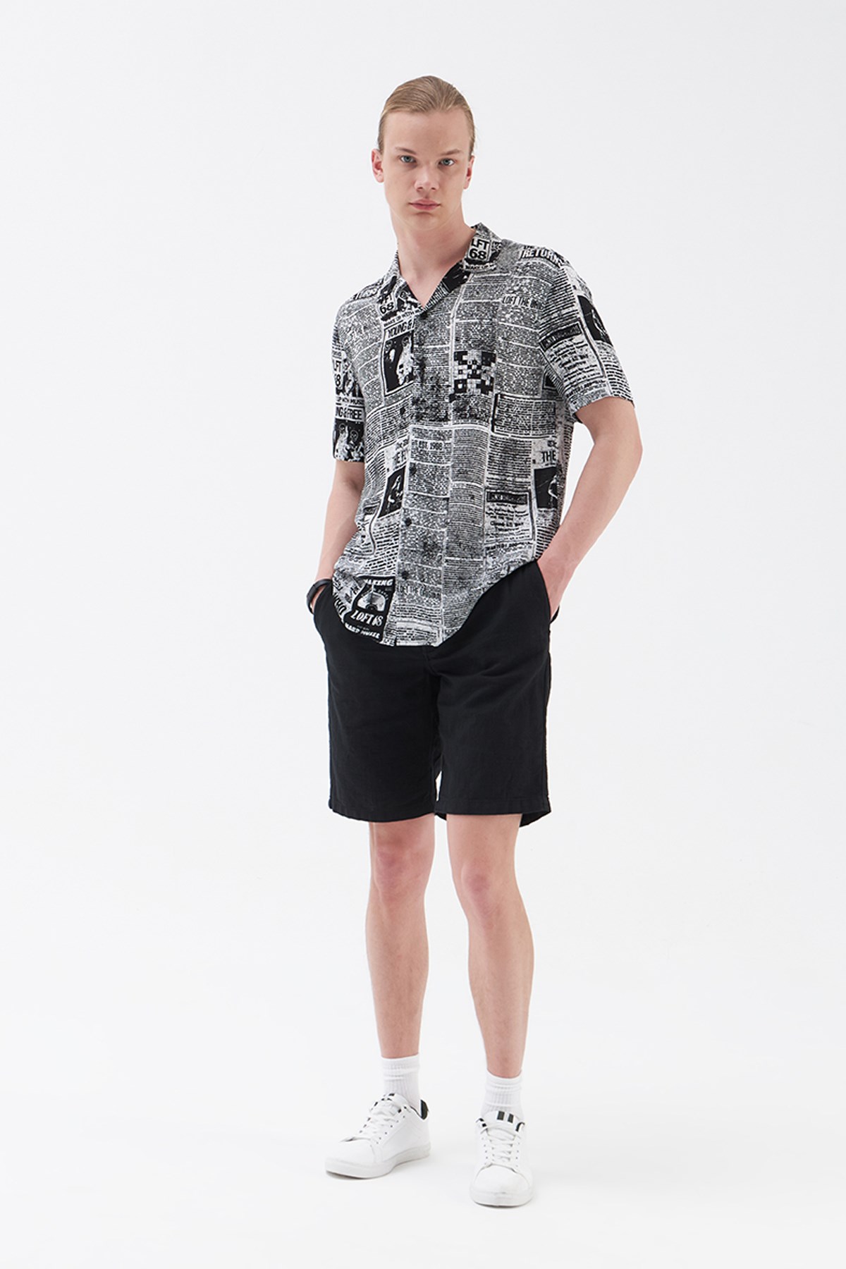Loft Regular Fit Erkek Şort LF2029713 Siyah