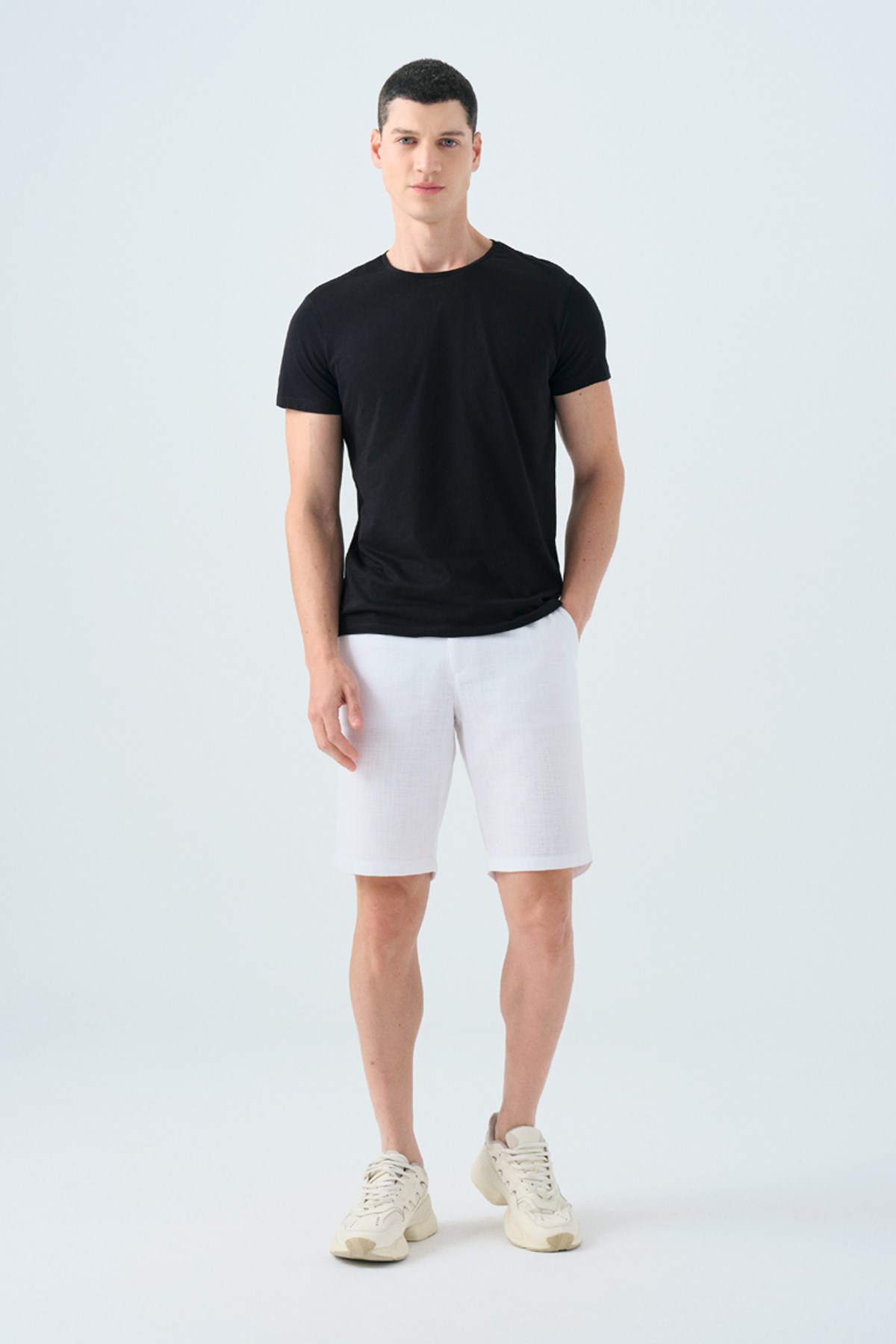 Loft Regular Fit Erkek Şort LF2029713 Beyaz