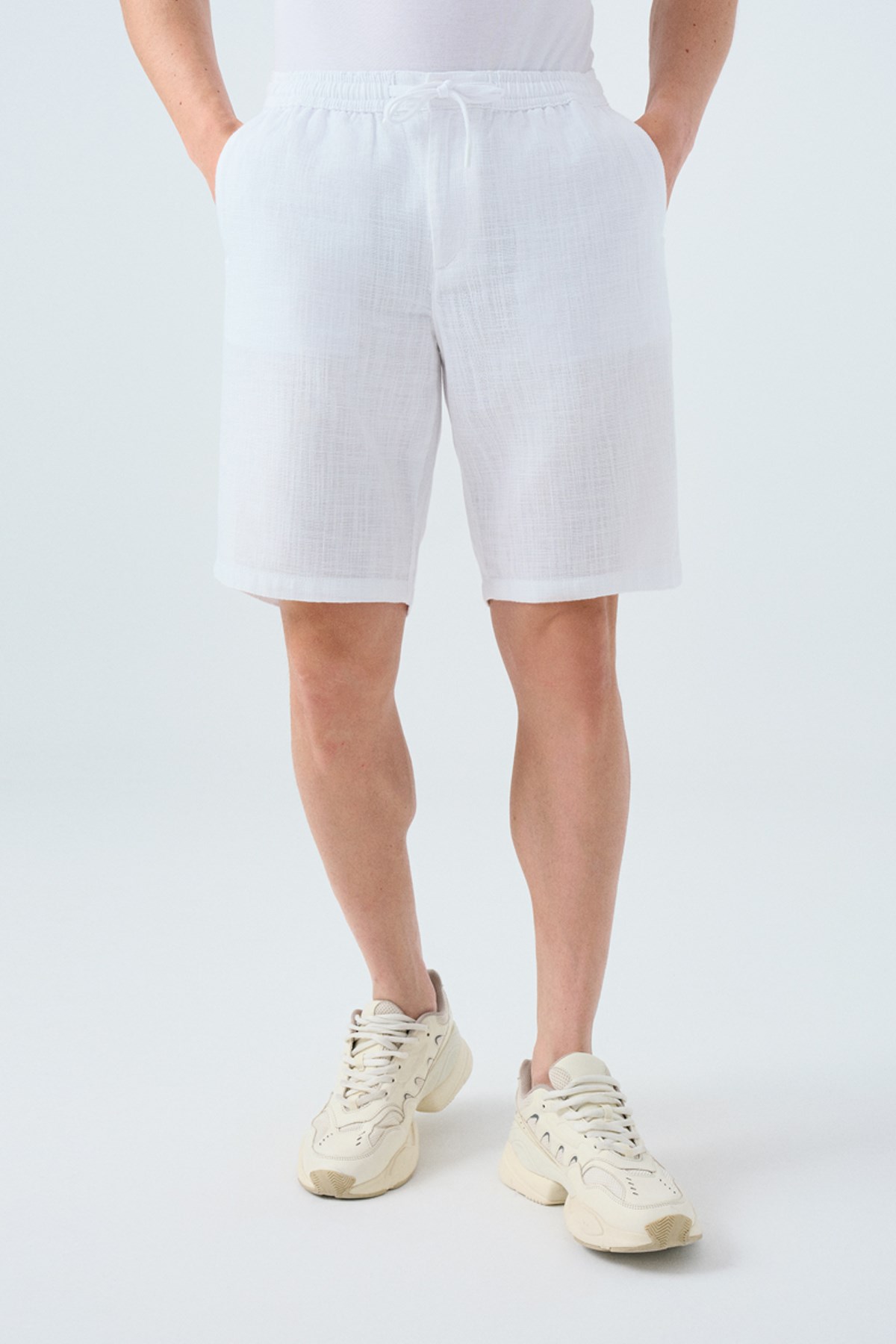 Loft Regular Fit Erkek Şort LF2029713 Beyaz