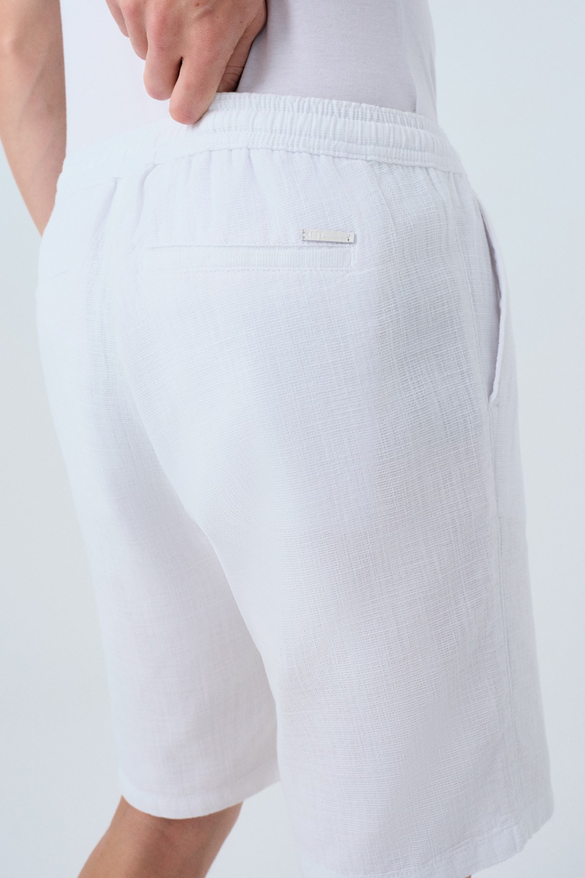Loft Regular Fit Erkek Şort LF2029713 Beyaz