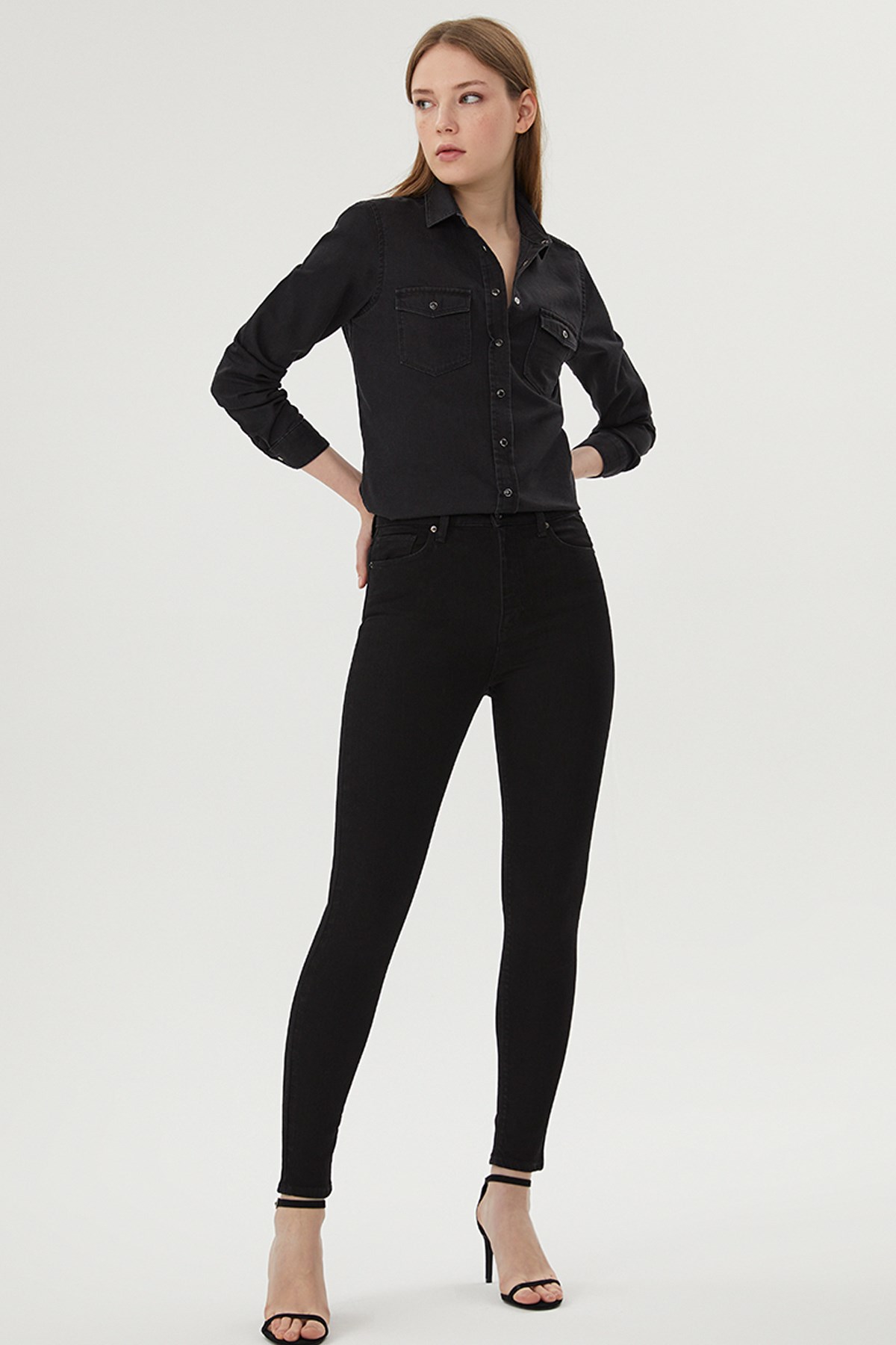 Loft Natalie Susi Black Kadın Jean PantolonLF2029921 Standart