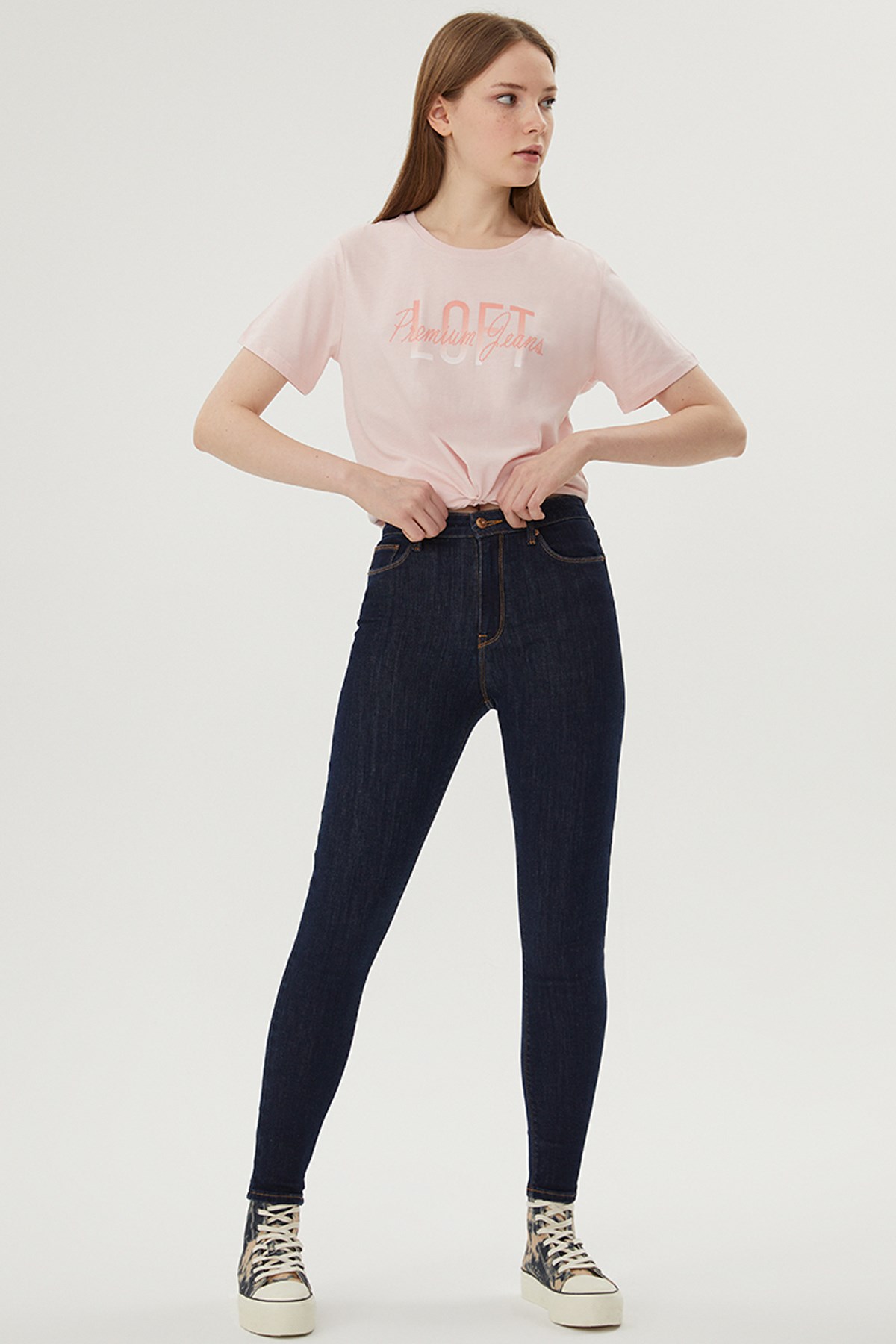 Loft Natalie Susi Dark Kadın Jean PantolonLF2029923 Standart