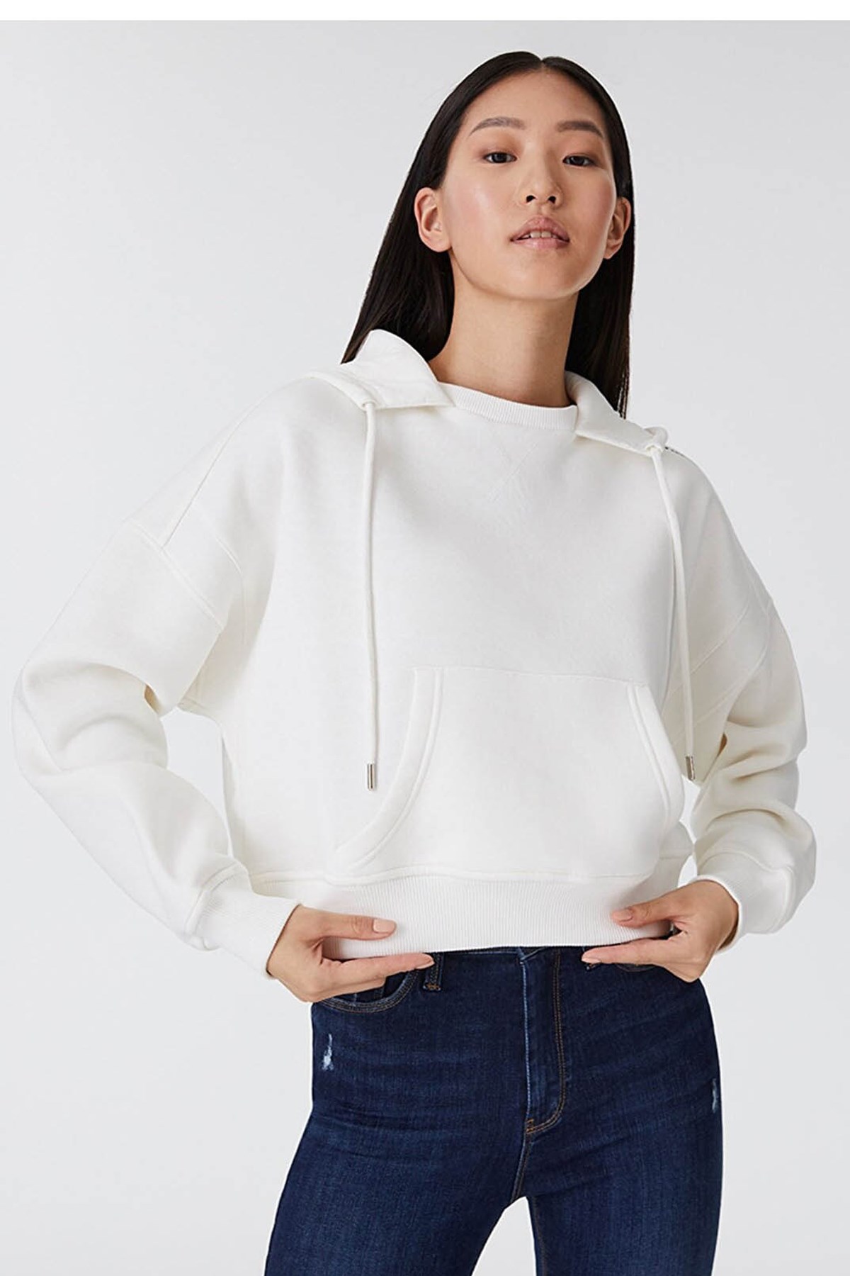 Loft Kadın Sweatshirt LF2030063 Beyaz