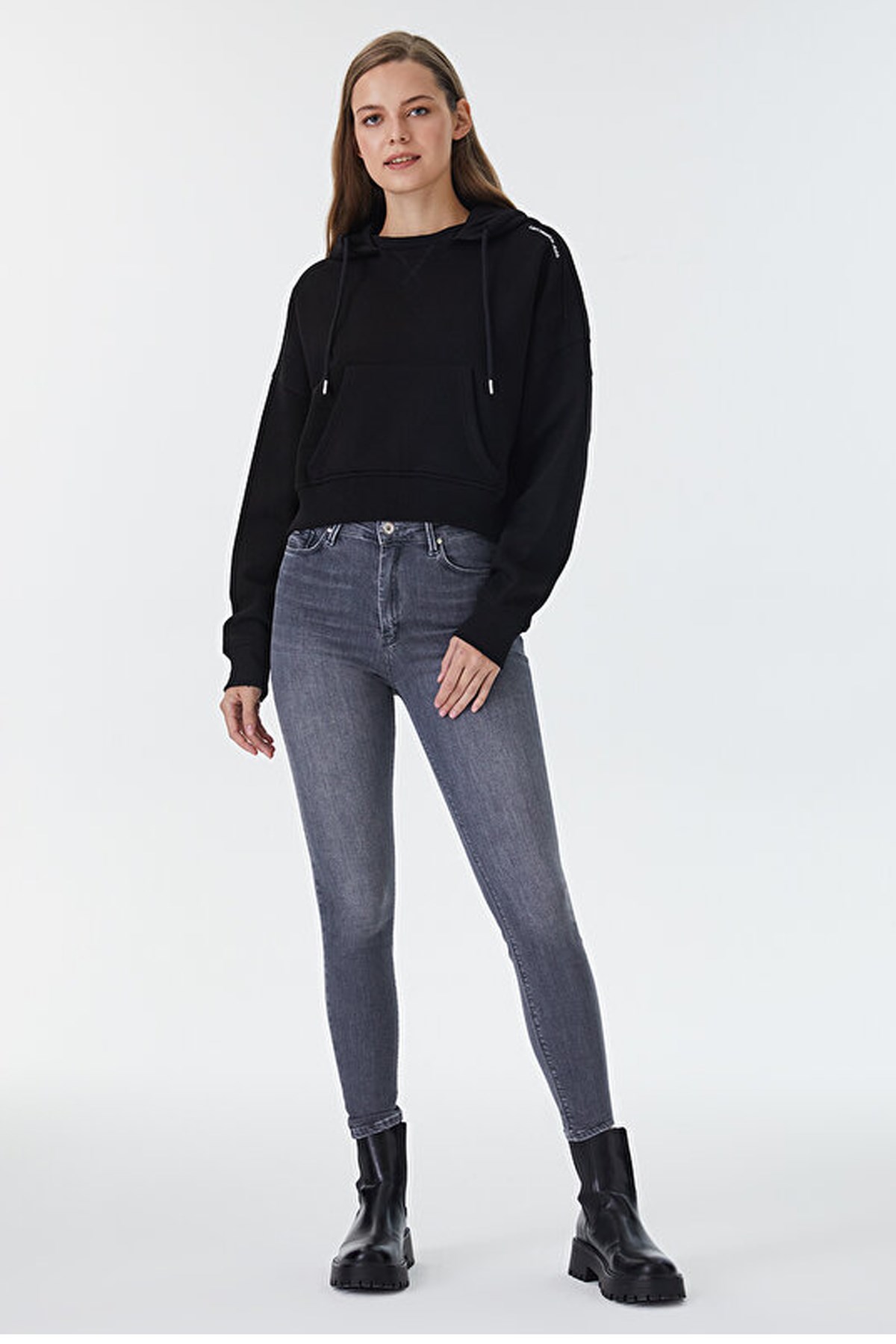 Loft Kadın Sweatshirt LF2030063 Siyah