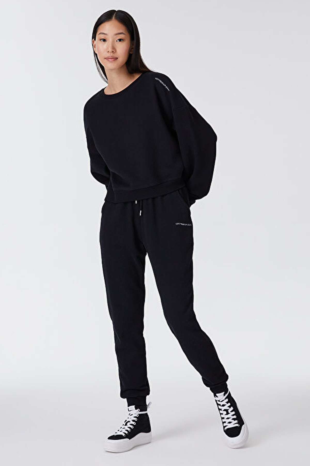 Loft Kadın Sweatshirt LF2030064 Siyah