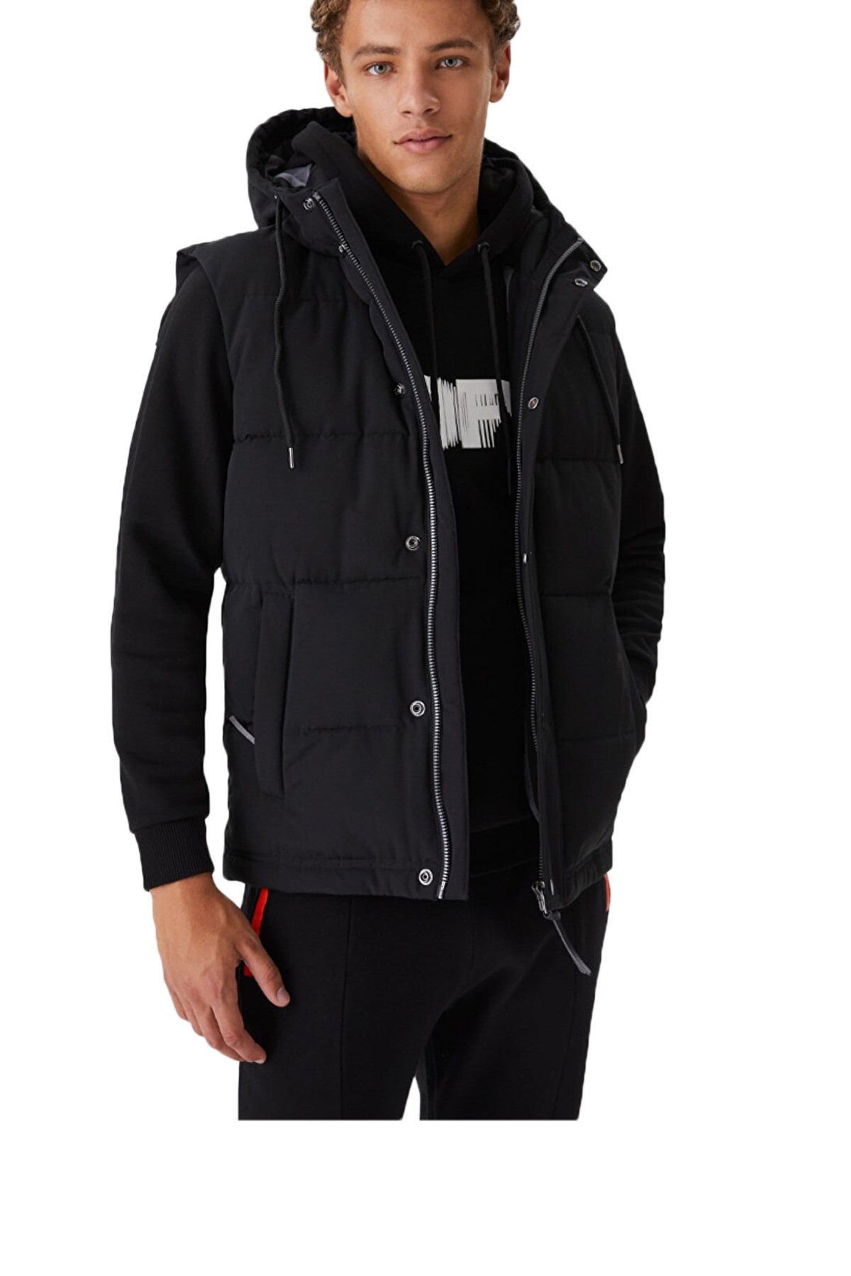 Loft Erkek Yelek LF2030158 Siyah
