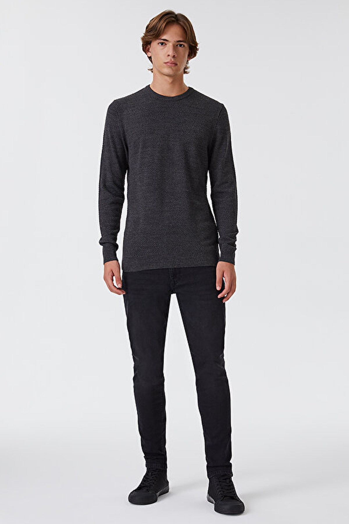 Loft Erkek Kazak LF2030179 Antrasit