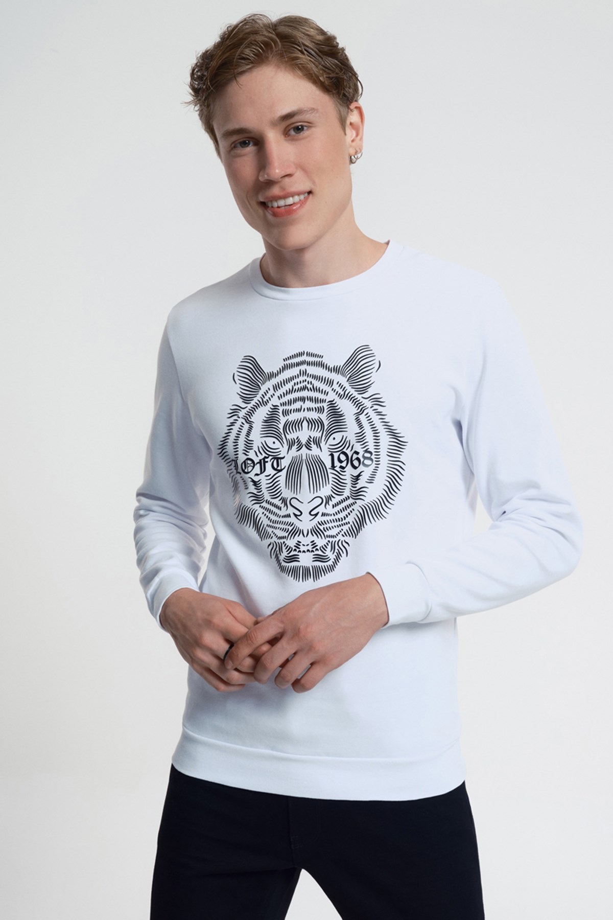 Loft Erkek Sweatshirt LF2030214 Beyaz