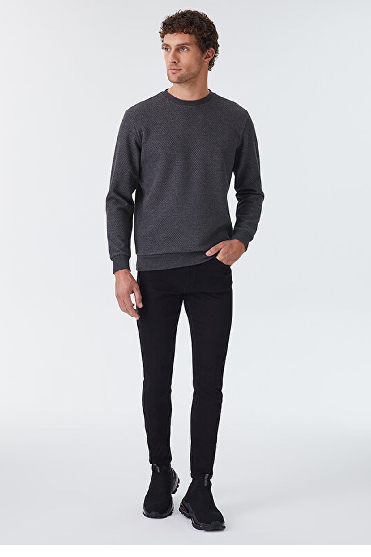 Loft Erkek Sweatshirt LF2030324 Antrasit