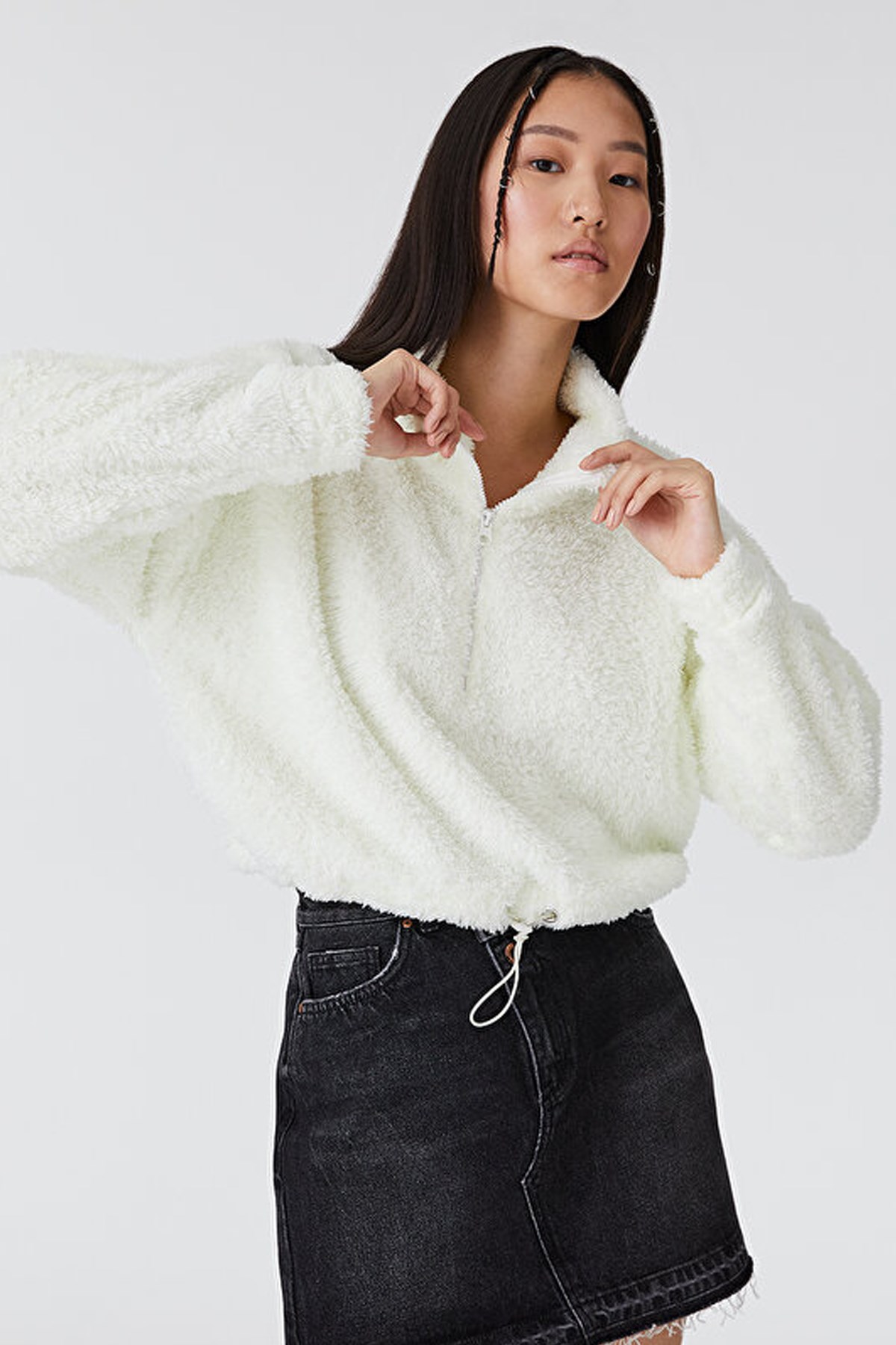 Loft Kadın Sweatshirt LF2030646 Beyaz
