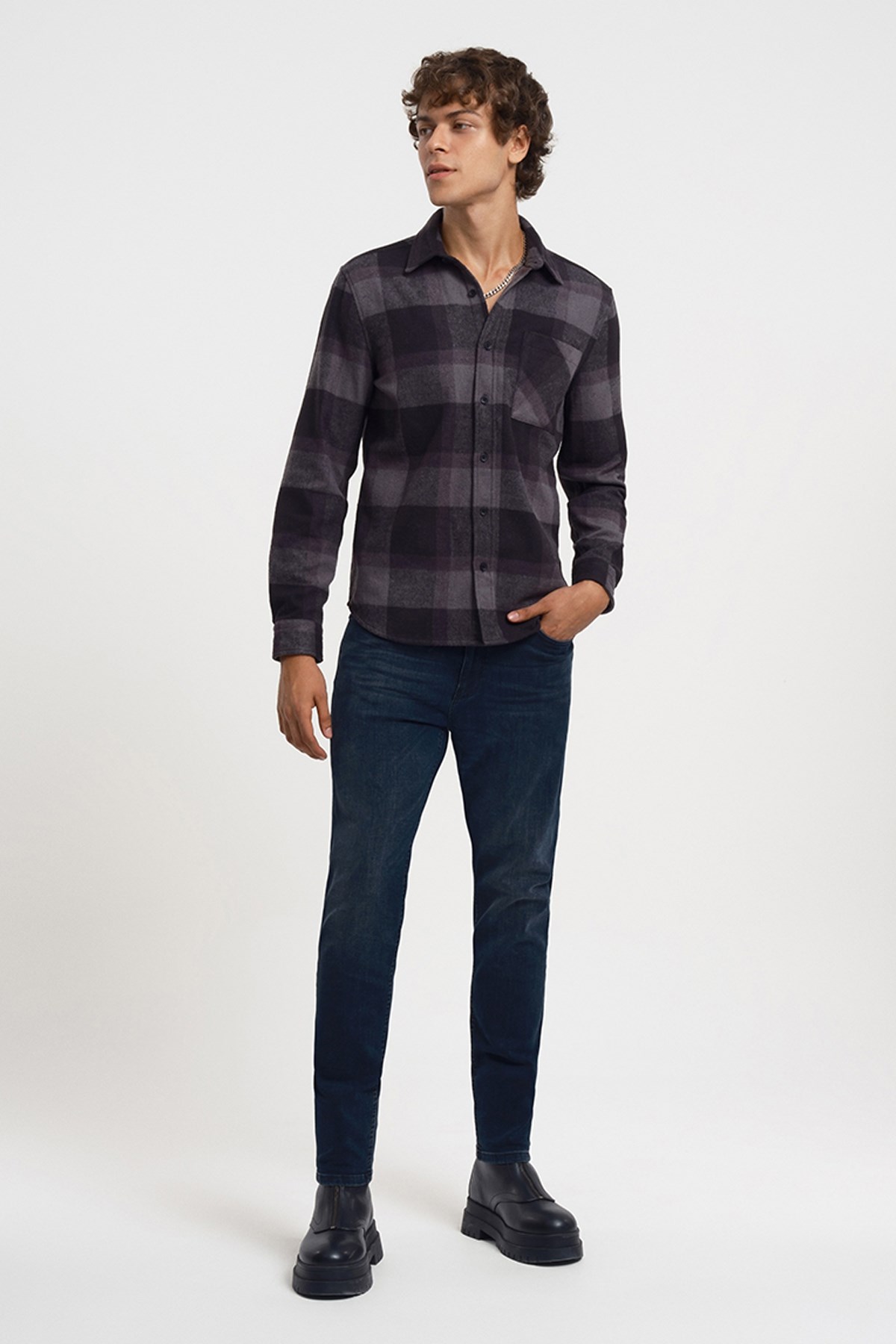Loft Erkek Gömlek LF2030808 Antrasit