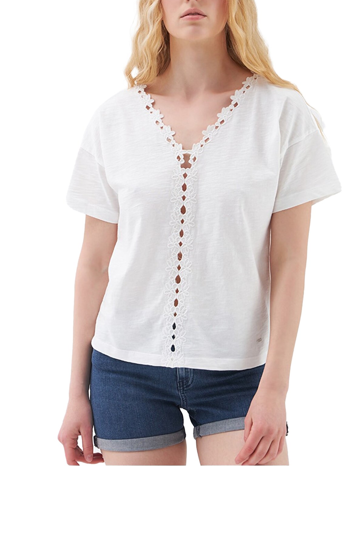 Loft Kadın Tişört LF2030829 Beyaz