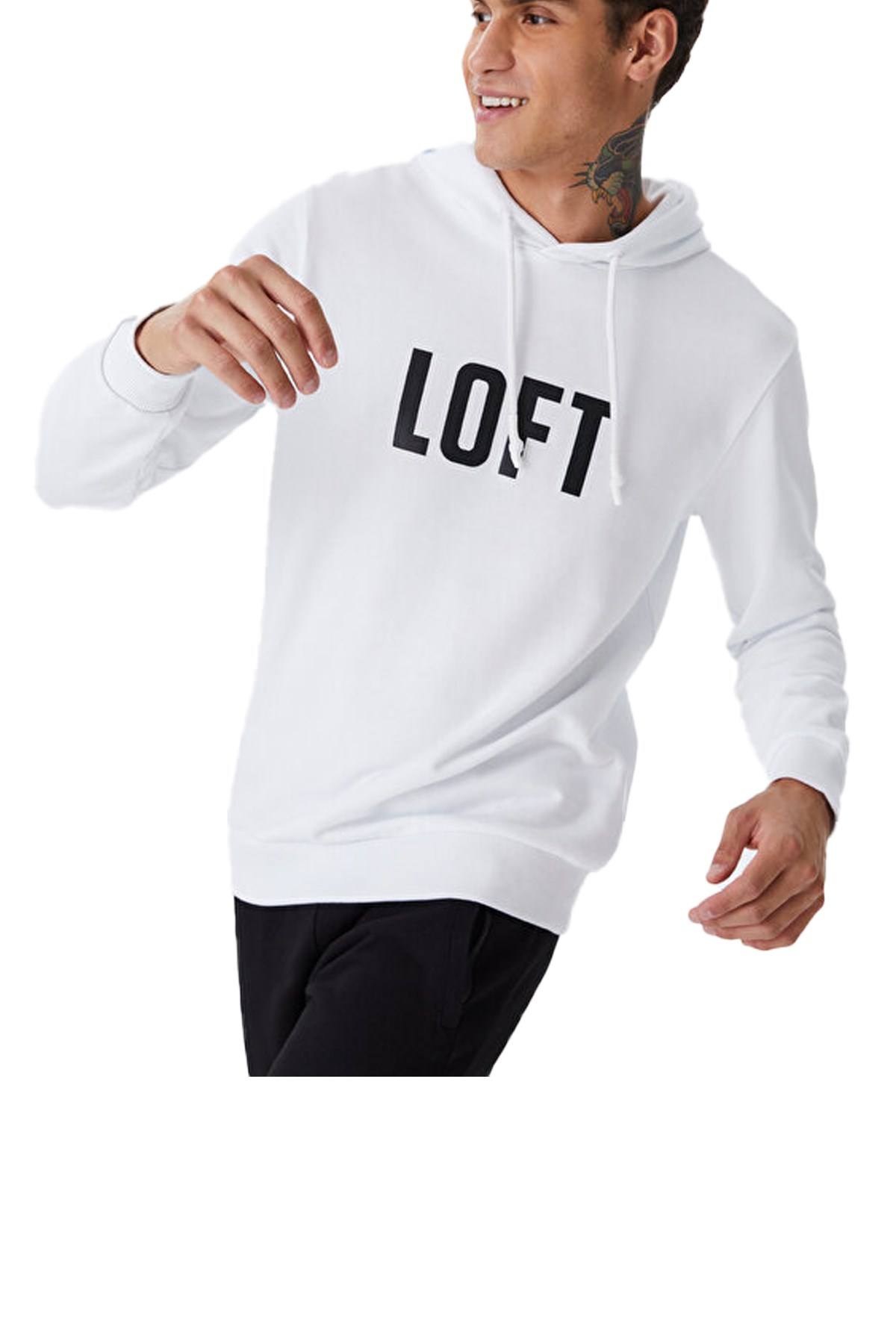 Loft Erkek Sweatshirt LF2030837 Beyaz